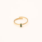 Bagues Bohm Paris - Jasminelle Bagues fines Bohm Paris Jaspe vert