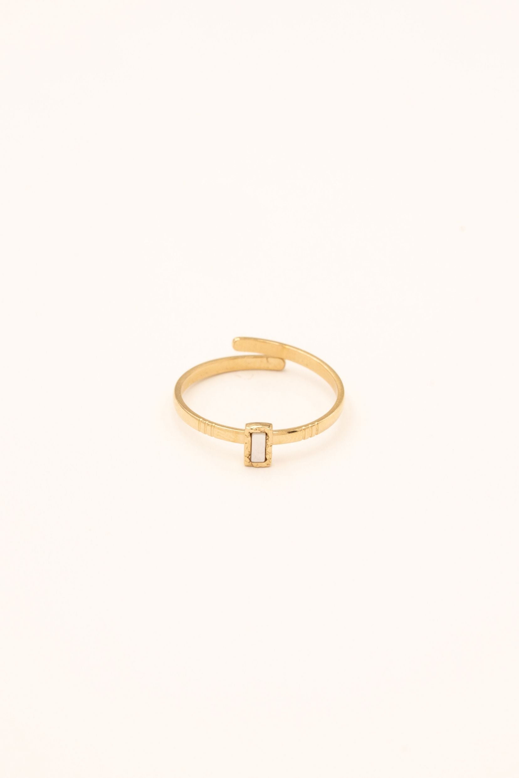 Bagues Bohm Paris - Jasminelle Bagues fines Bohm Paris Nacre blanche