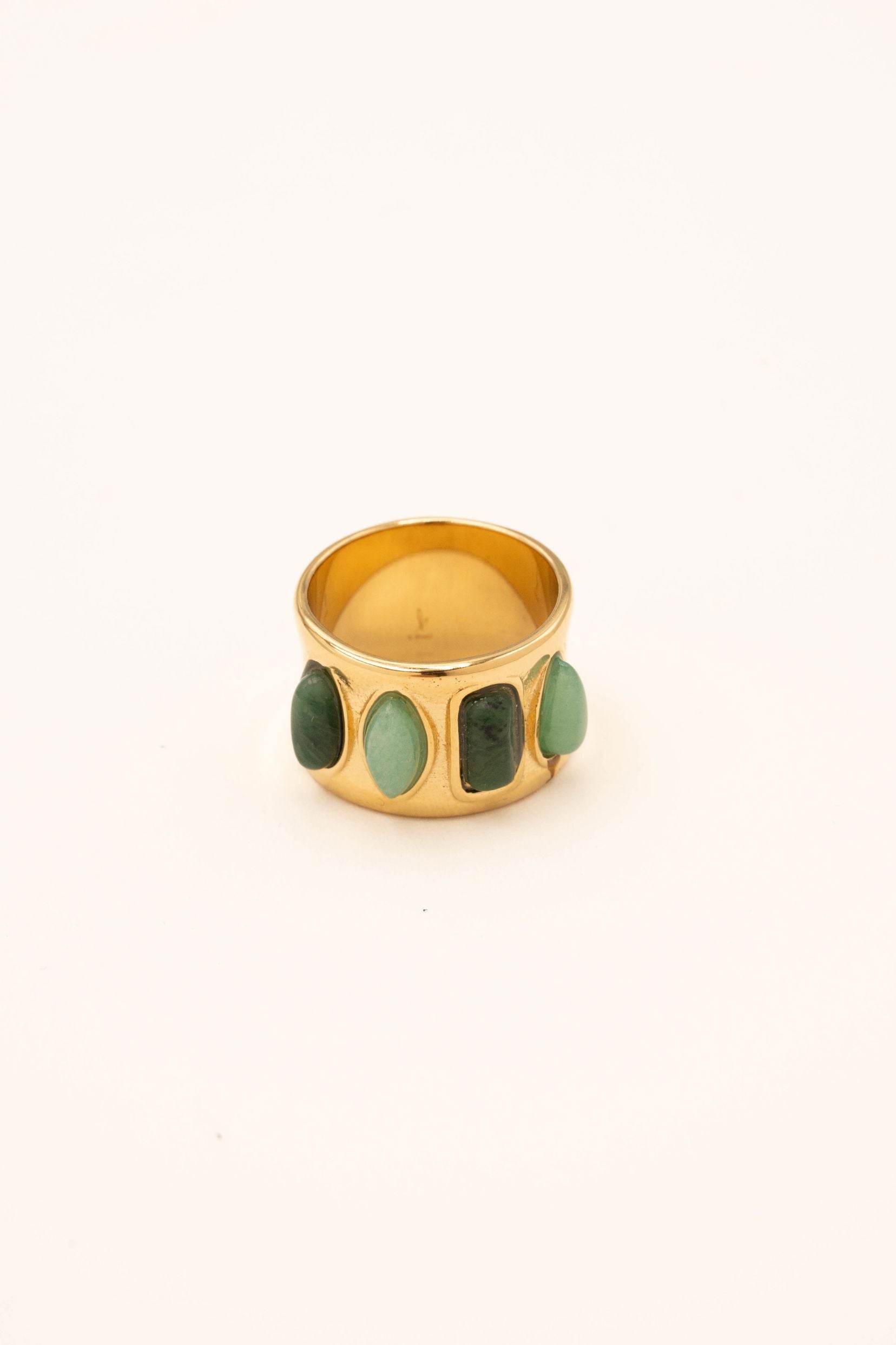 Bagues Bohm Paris - Océa Bagues Épaisses Bohm Paris Jaspe vert 53