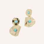 Boucles Bohm Paris - Abélie Boucles d'oreilles Pendantes Bohm Paris Howlite bleu