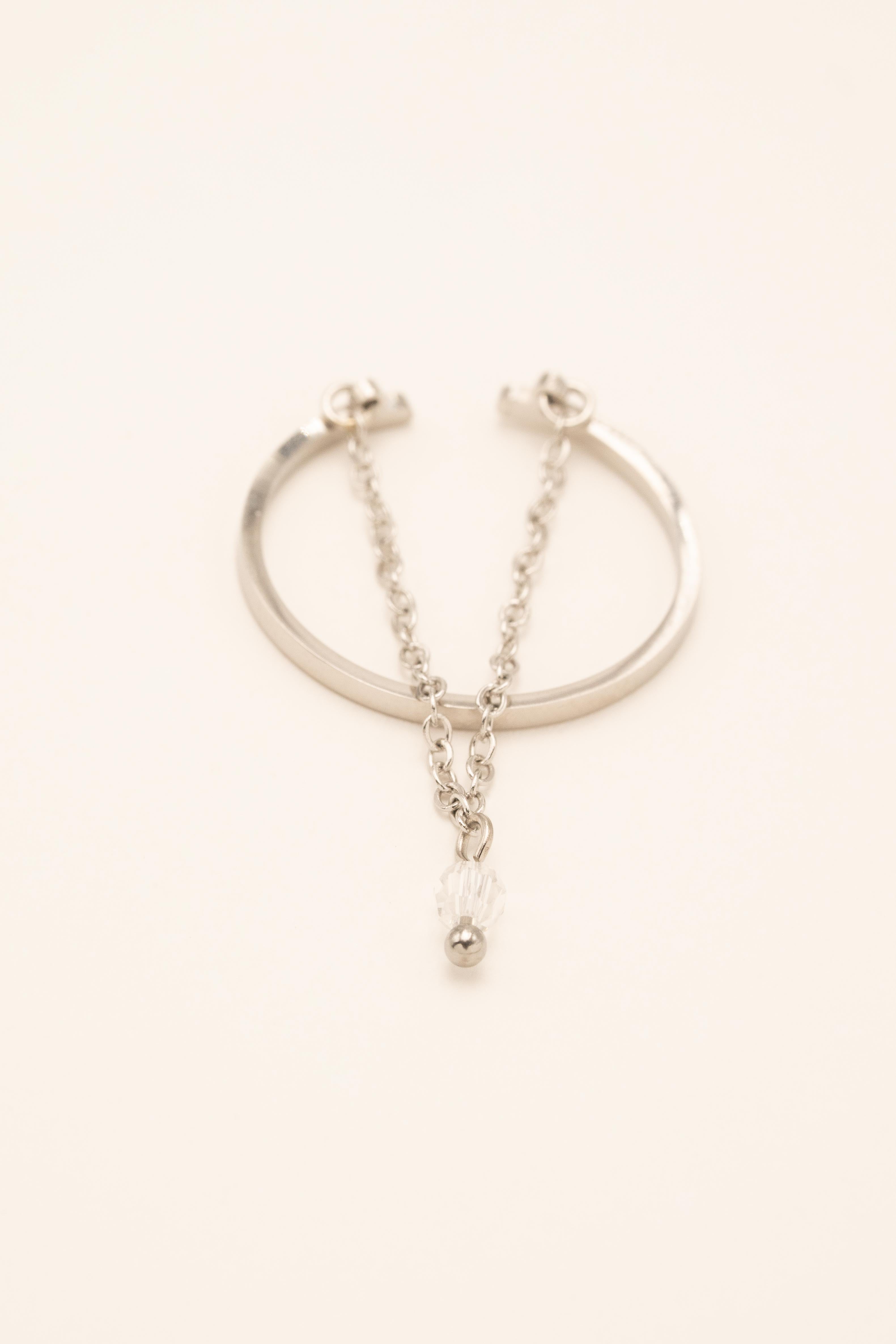 Bague Bohm Paris - Ambérine Bijoux Bohm Paris Argenté Cristal