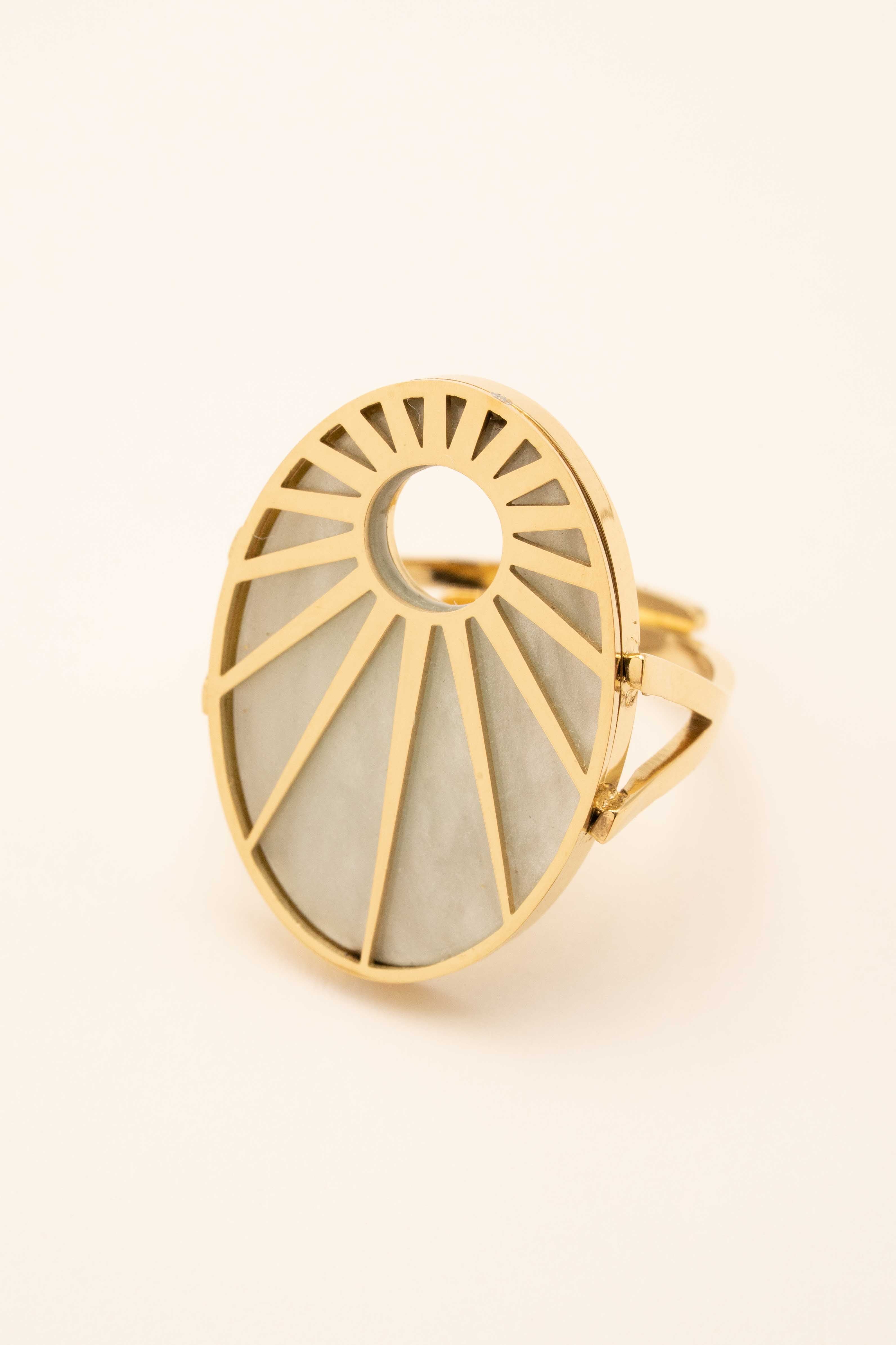 Bague Bohm Paris - Caméo Bijoux Bohm Paris Nacre Blanc