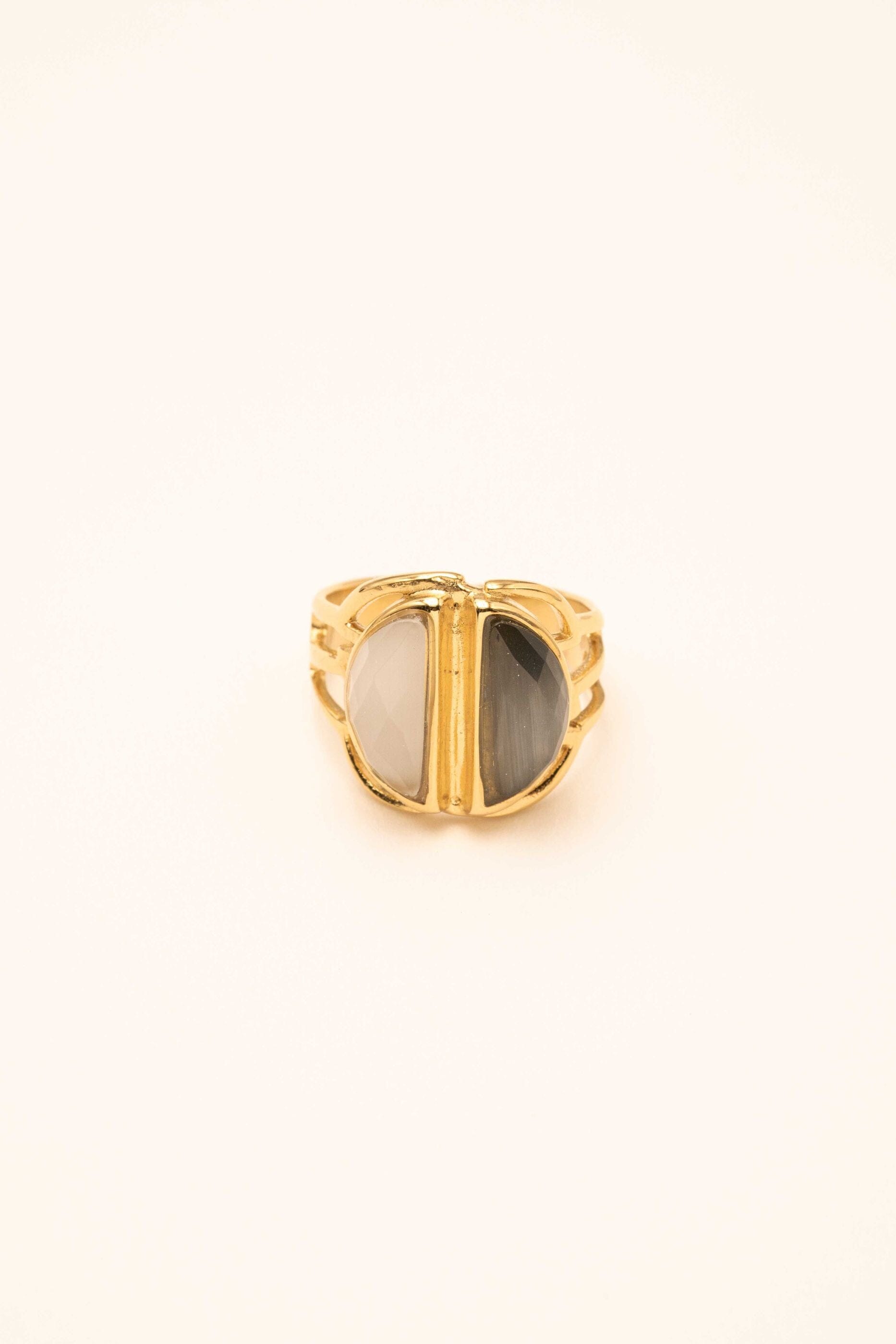 Bague Bohm Paris - Duane Bague Bohm Paris agate blanche