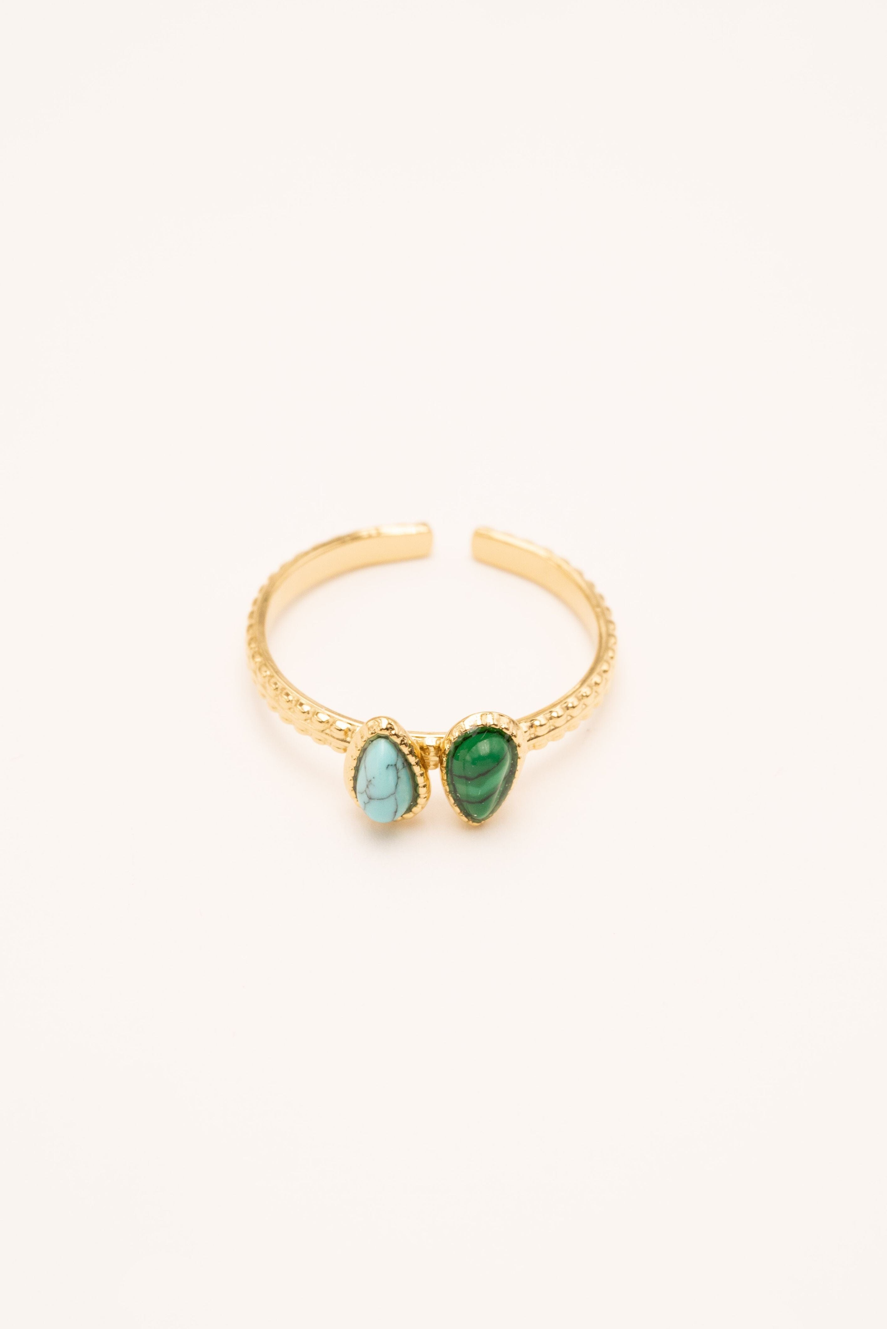 Bague Bohm Paris - Valency Bague Bohm Paris Malachite 