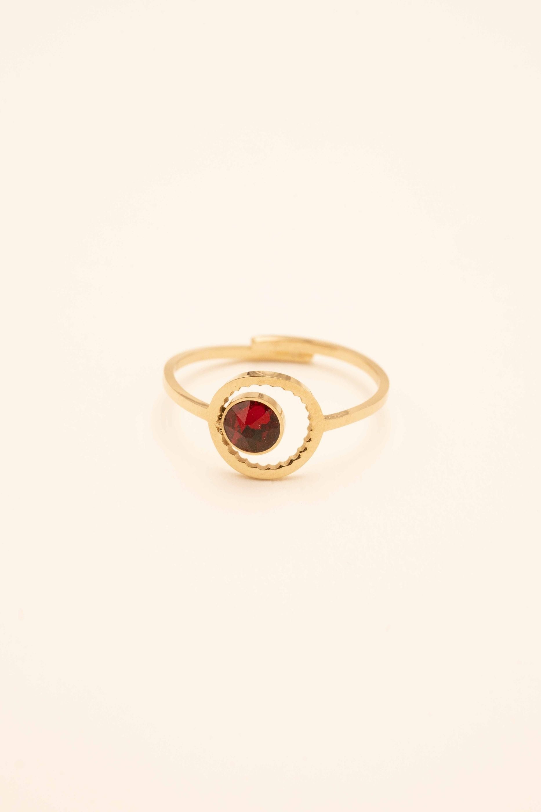 Bague Sohan Bague Bohm Paris Rouge carmin