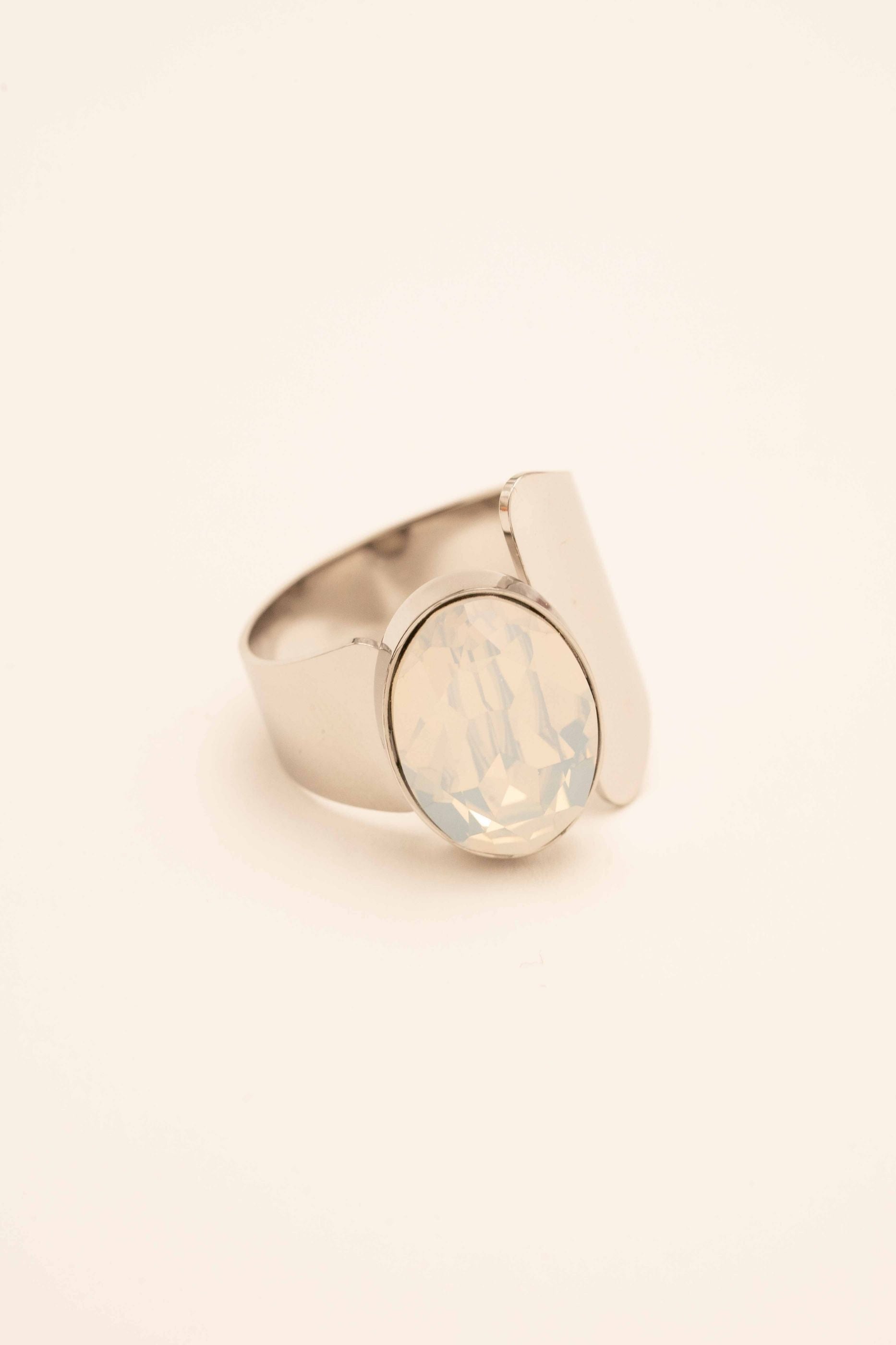 Bague Villïa argenté Bague Bohm Paris Cristal
