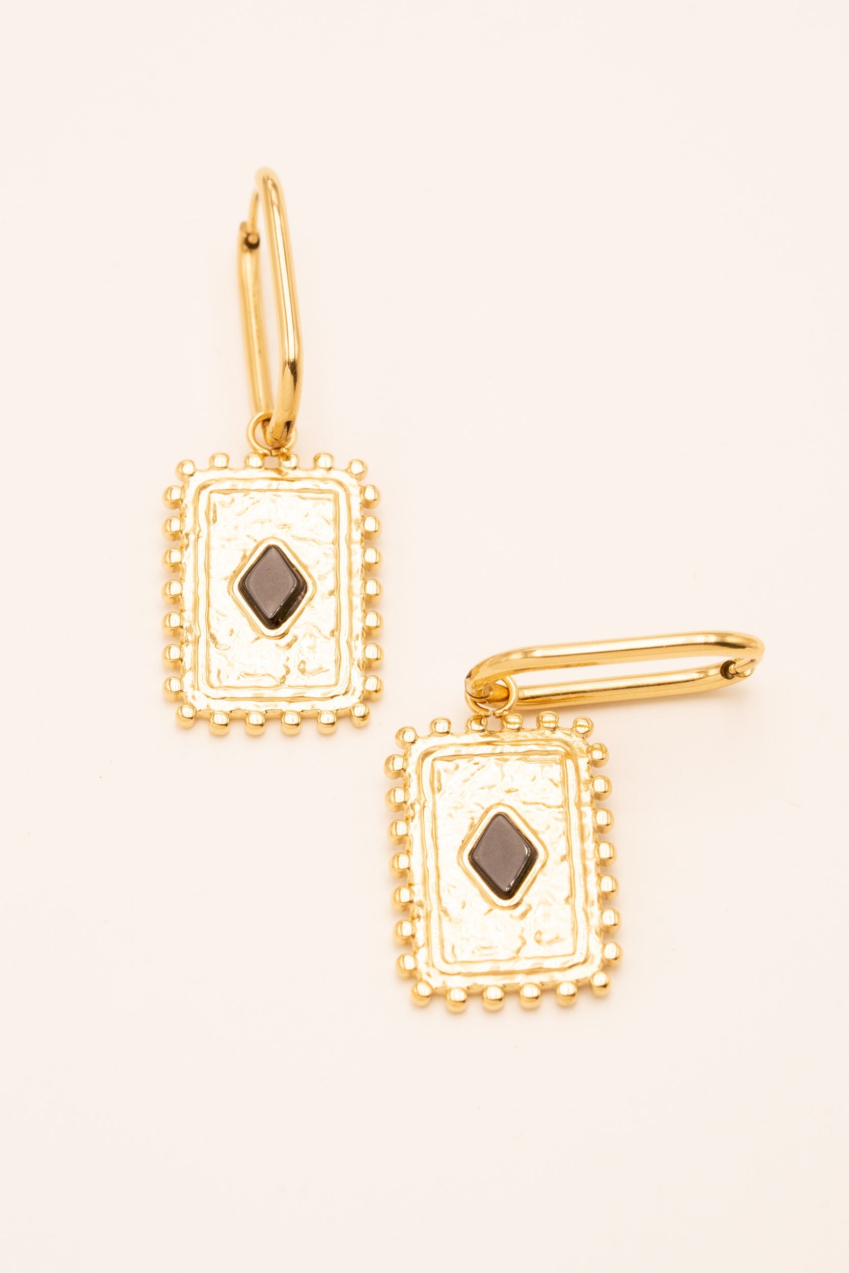 Boucles créoles cardi Bohm Paris Onyx