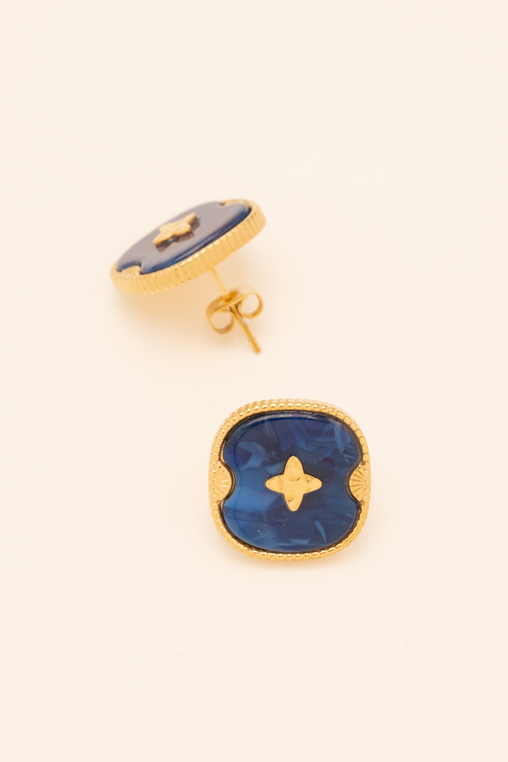 Boucles Devon Bohm Paris bleu acétate