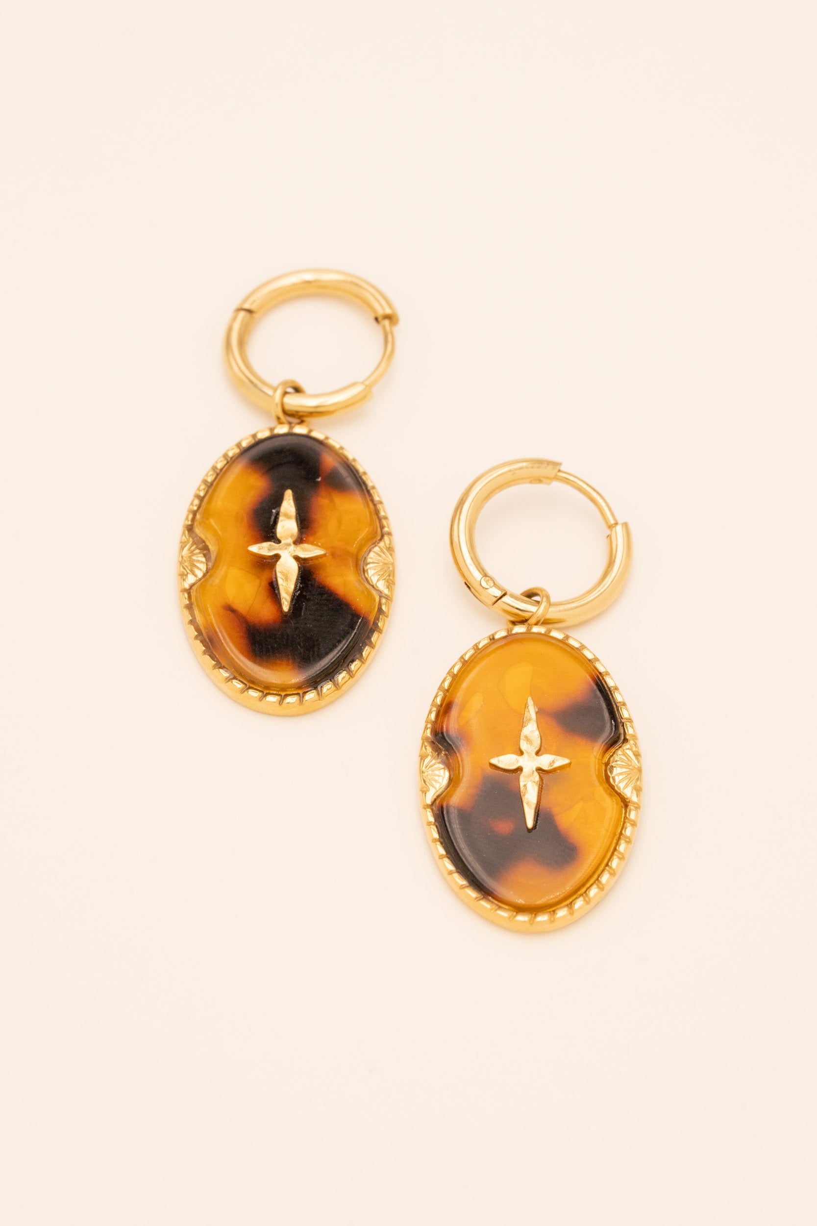 Boucles Will Bohm Paris Léopard acétate