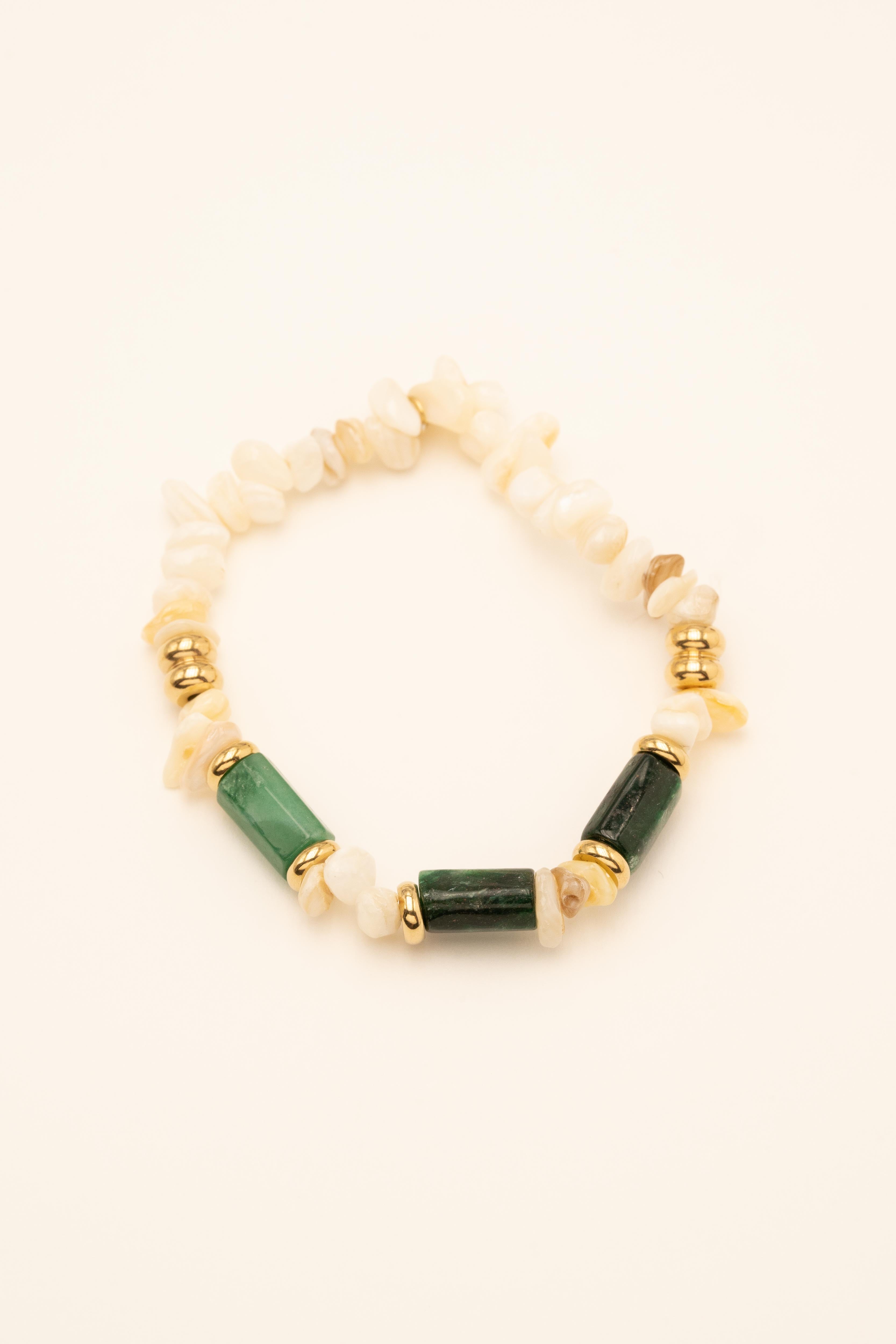 Bracelet Bohm Paris - Ambérine Bijoux Bohm Paris Jaspe Vert