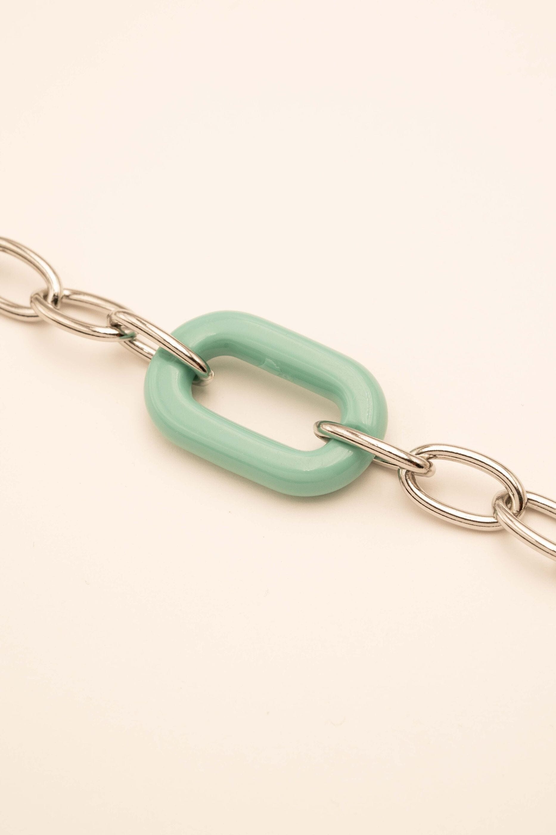 Bracelet Bohm Paris - Lidye Bracelet Bohm Paris Argenté Turquoise Résine