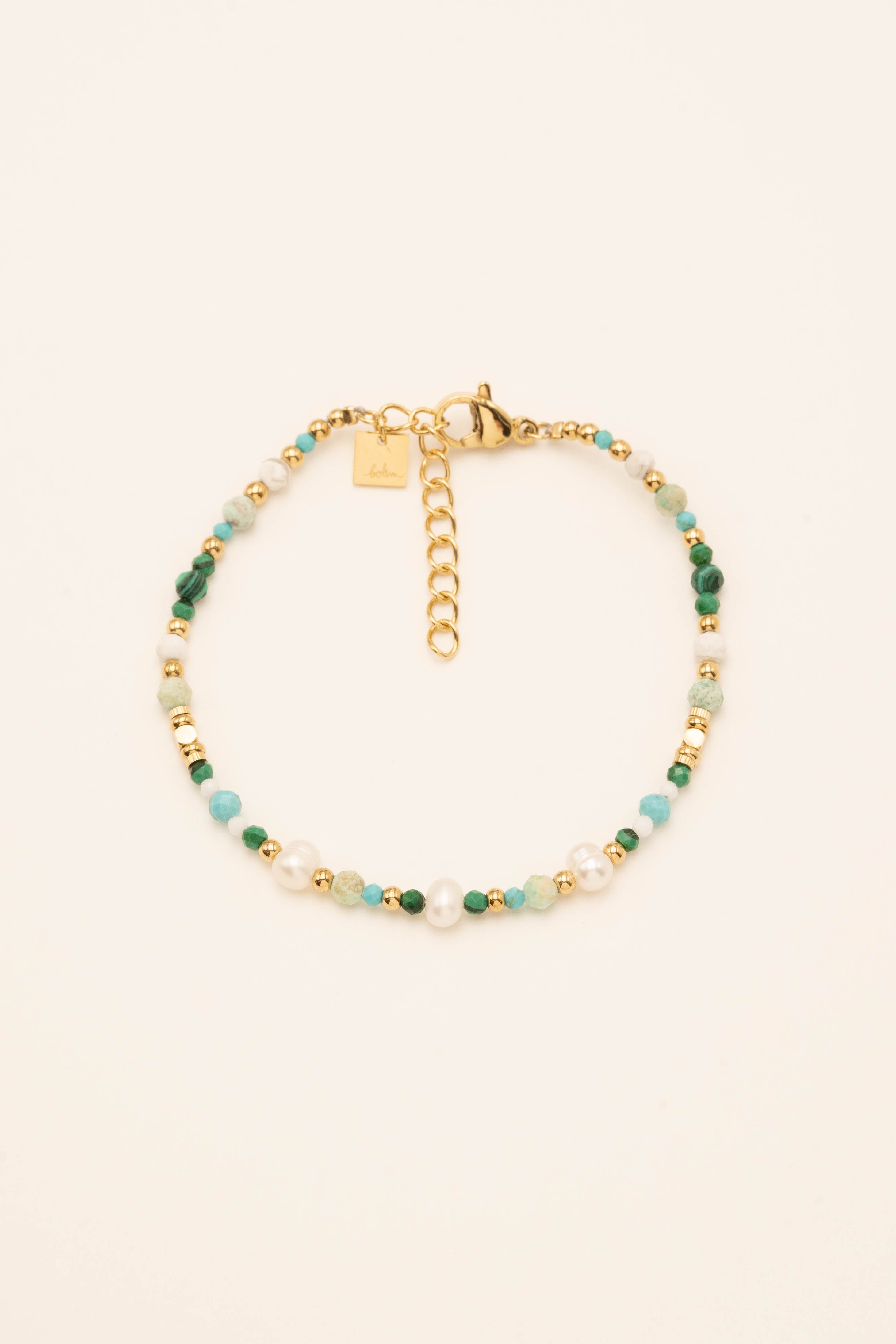 Bracelet Bohm Paris - Pricia Bijoux Bohm Paris Malachite/Howlite bleue