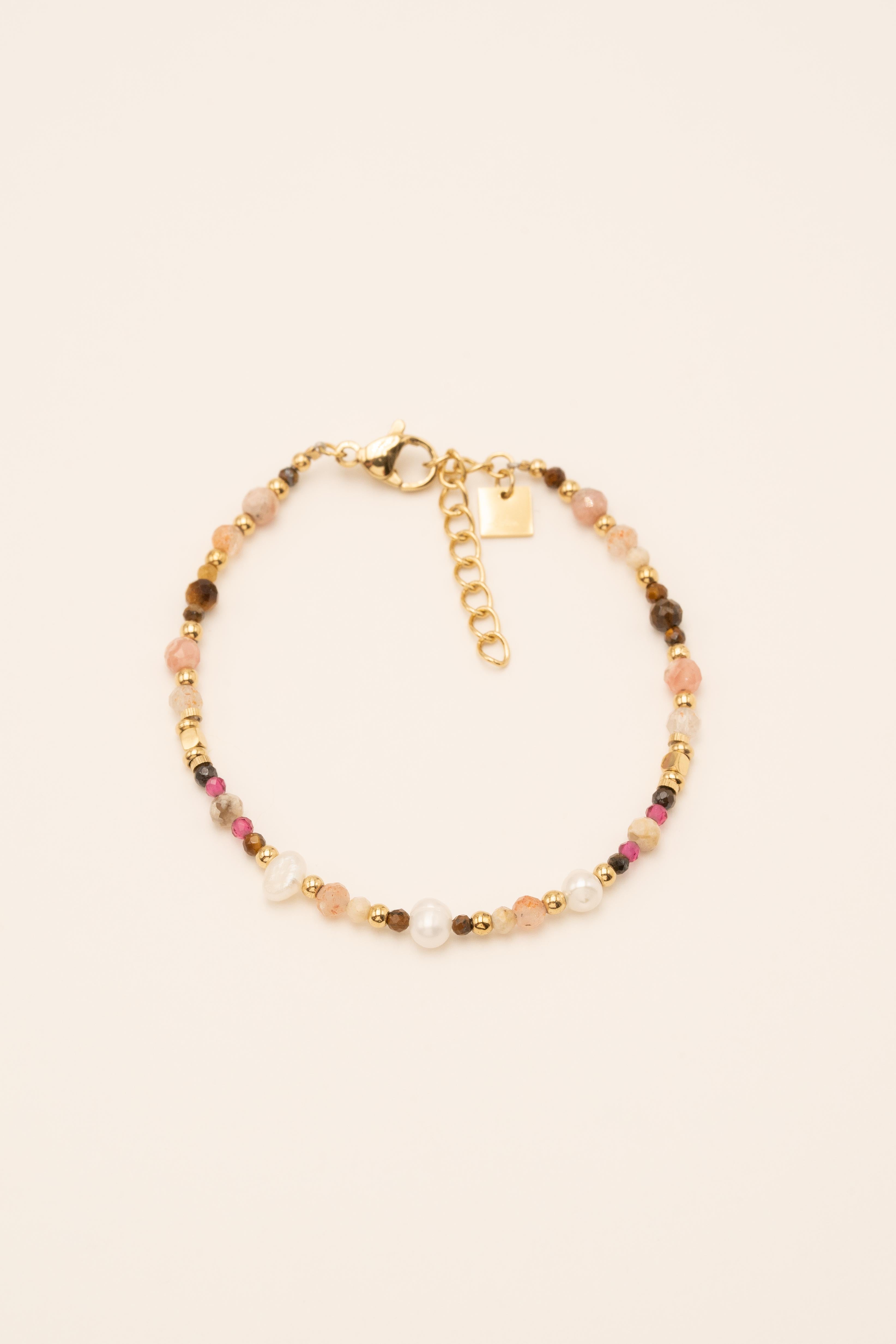 Bracelet Bohm Paris - Pricia Bijoux Bohm Paris Rhodonite/oeil du tigre