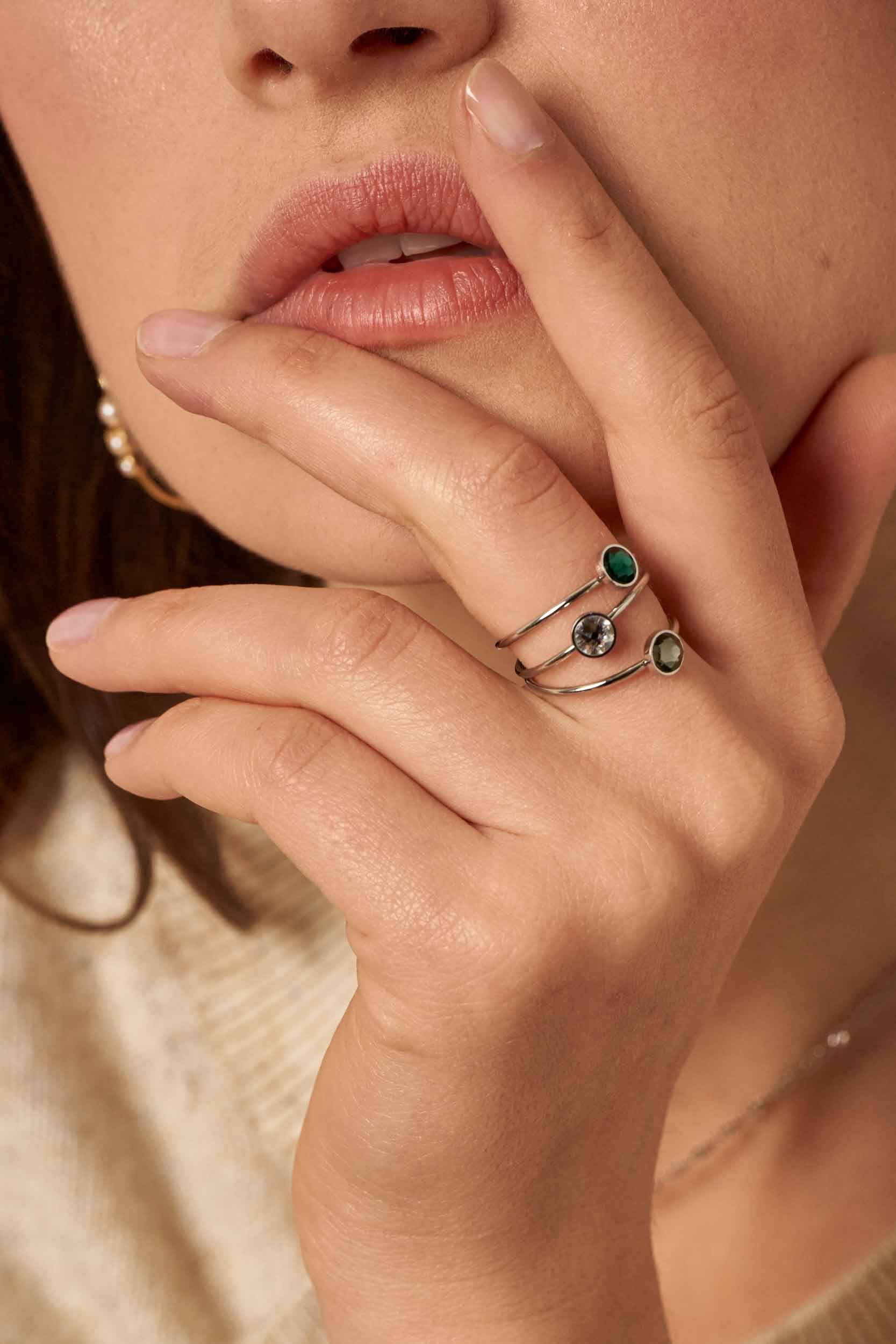 Coffrets bagues Ally - Argenté Bague Bohm Paris