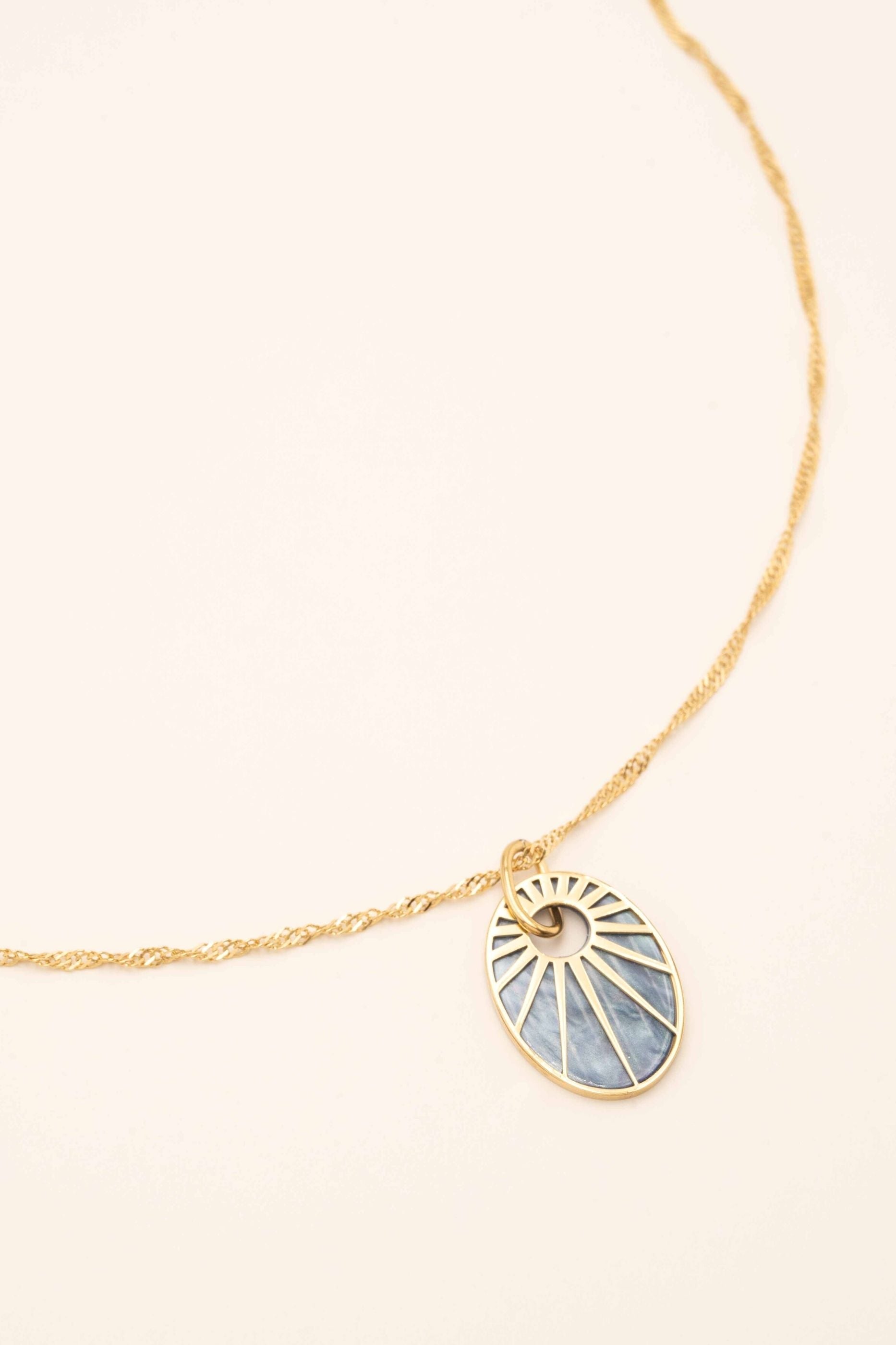 Collier Bohm Paris - Caméo Bijoux Bohm Paris Nacre Bleu