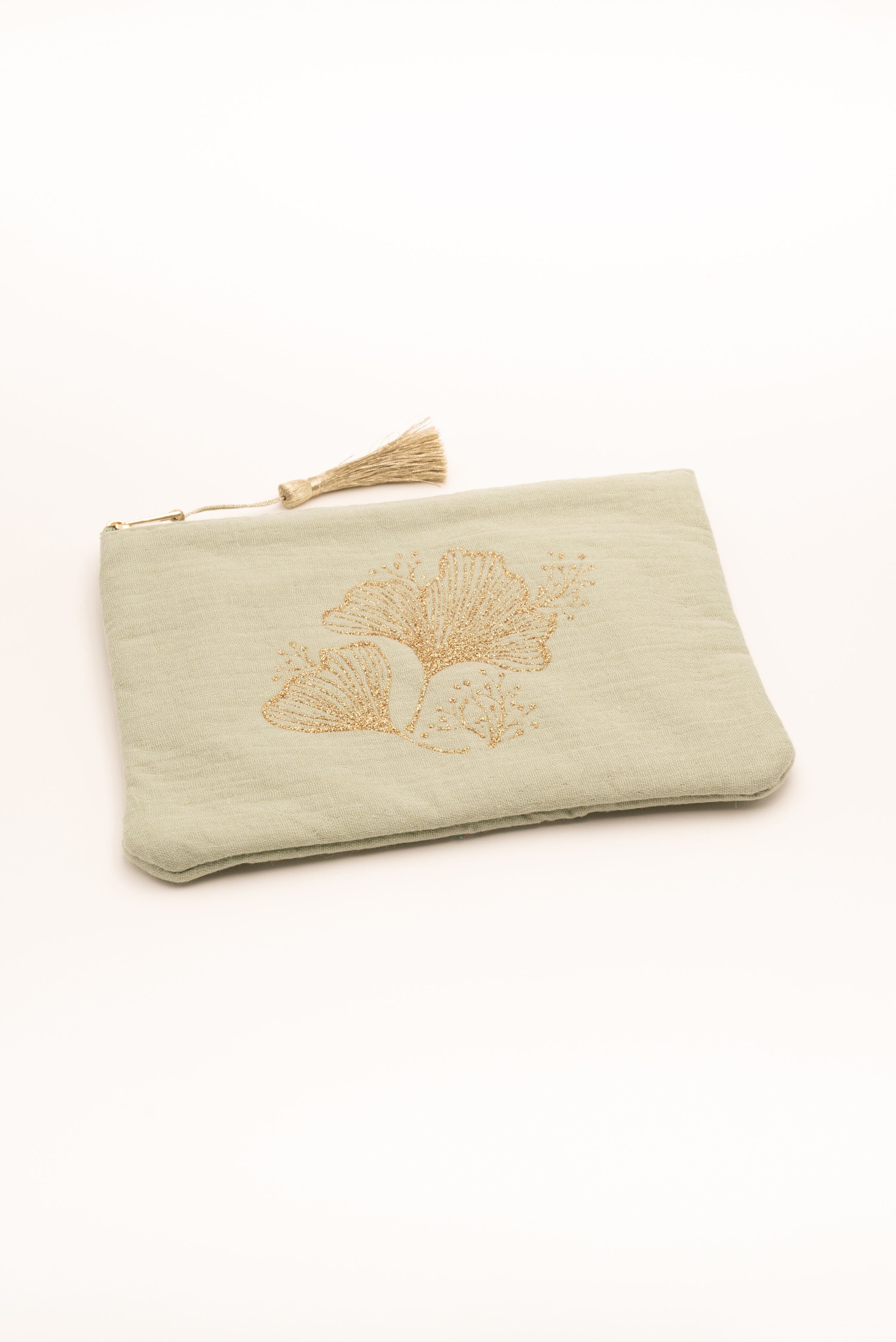 Pochette Bohm Paris - Gingko Pochette Bohm Paris Vert textile
