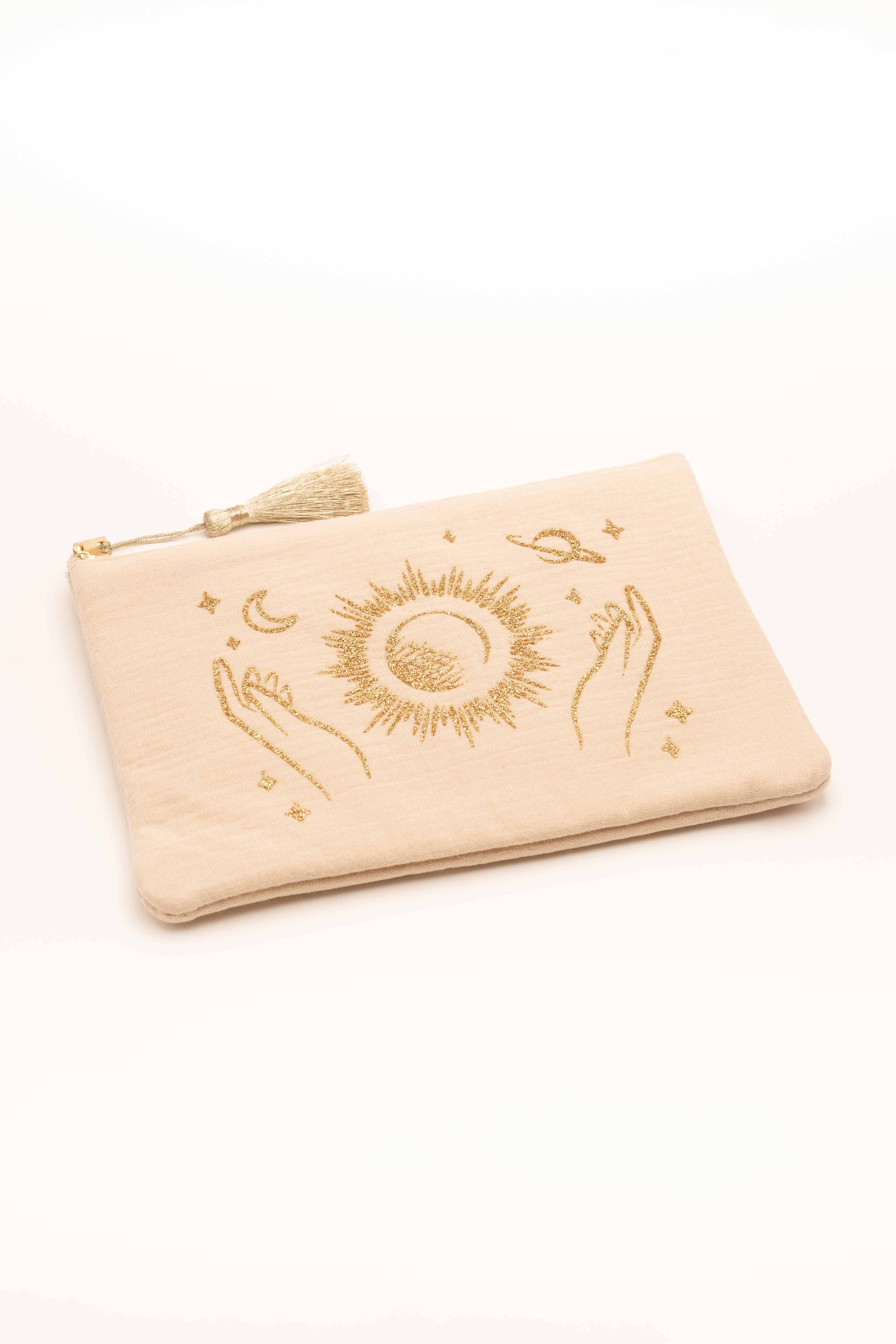 Pochette Bohm Paris - Spiriliss Pochette Bohm Paris Beige textile