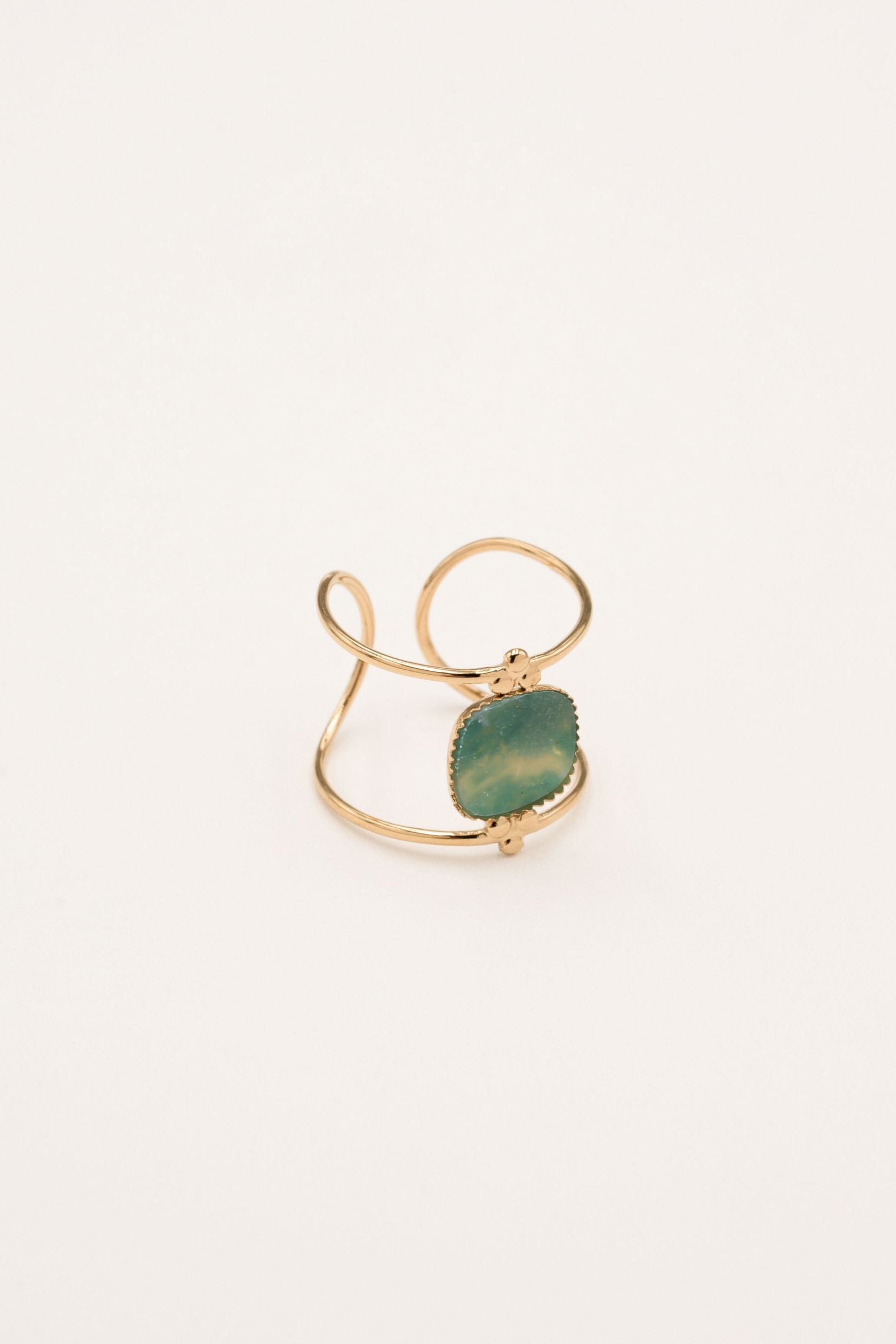 Bague Bohm Paris - Angelia Bagues Bohm Paris Jaspe vert 