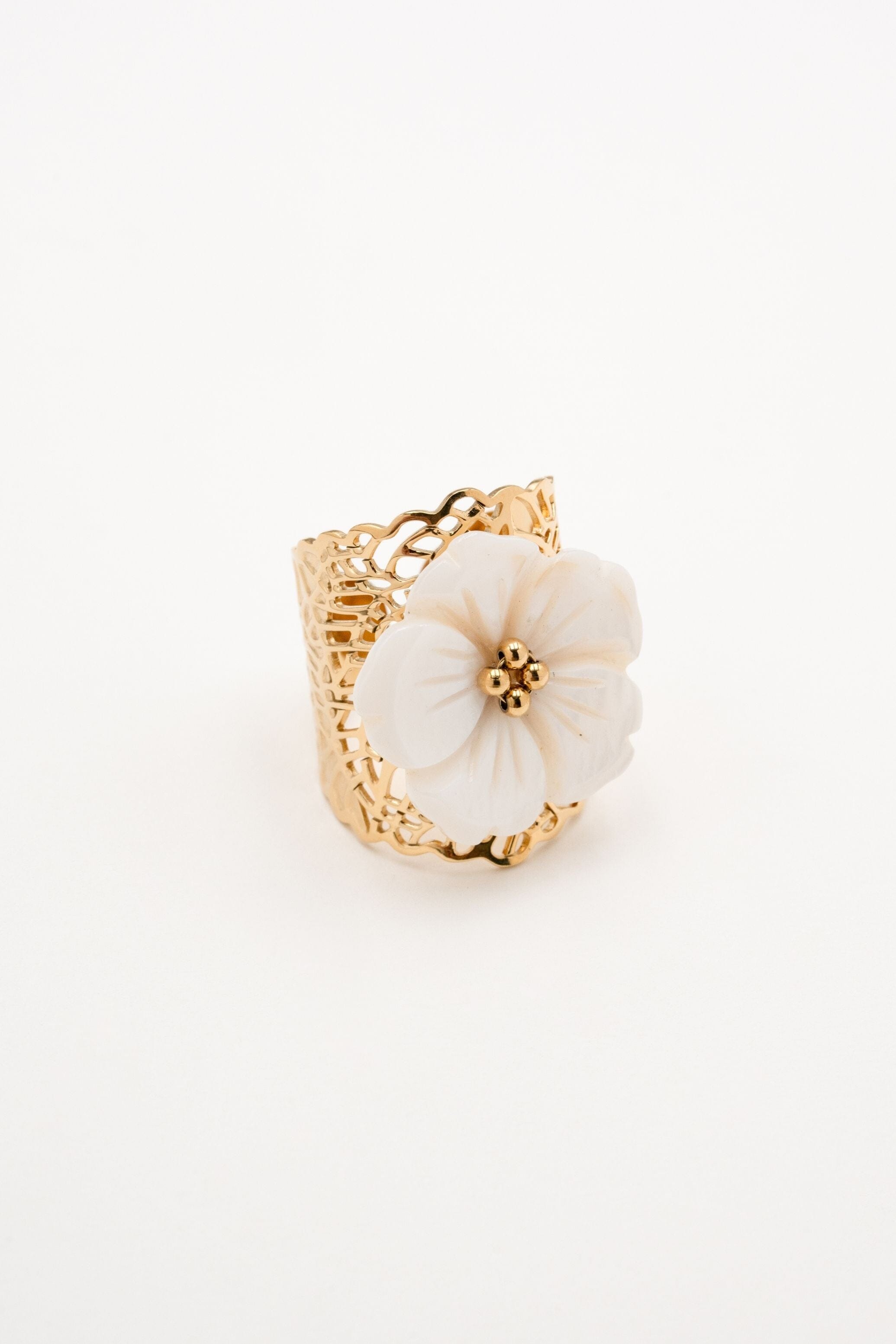 Bague Bohm Paris - Blandina Bagues Bohm Paris Nacre blanche 