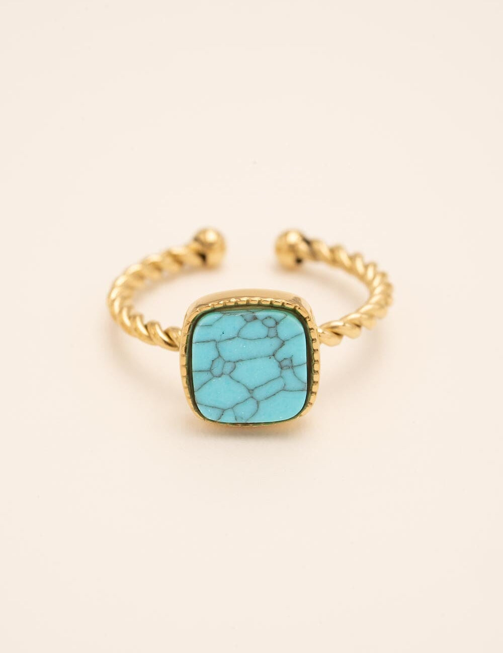 Bague Bohm Paris - Chloefina Bagues fines Bohm Paris Howlite bleue 