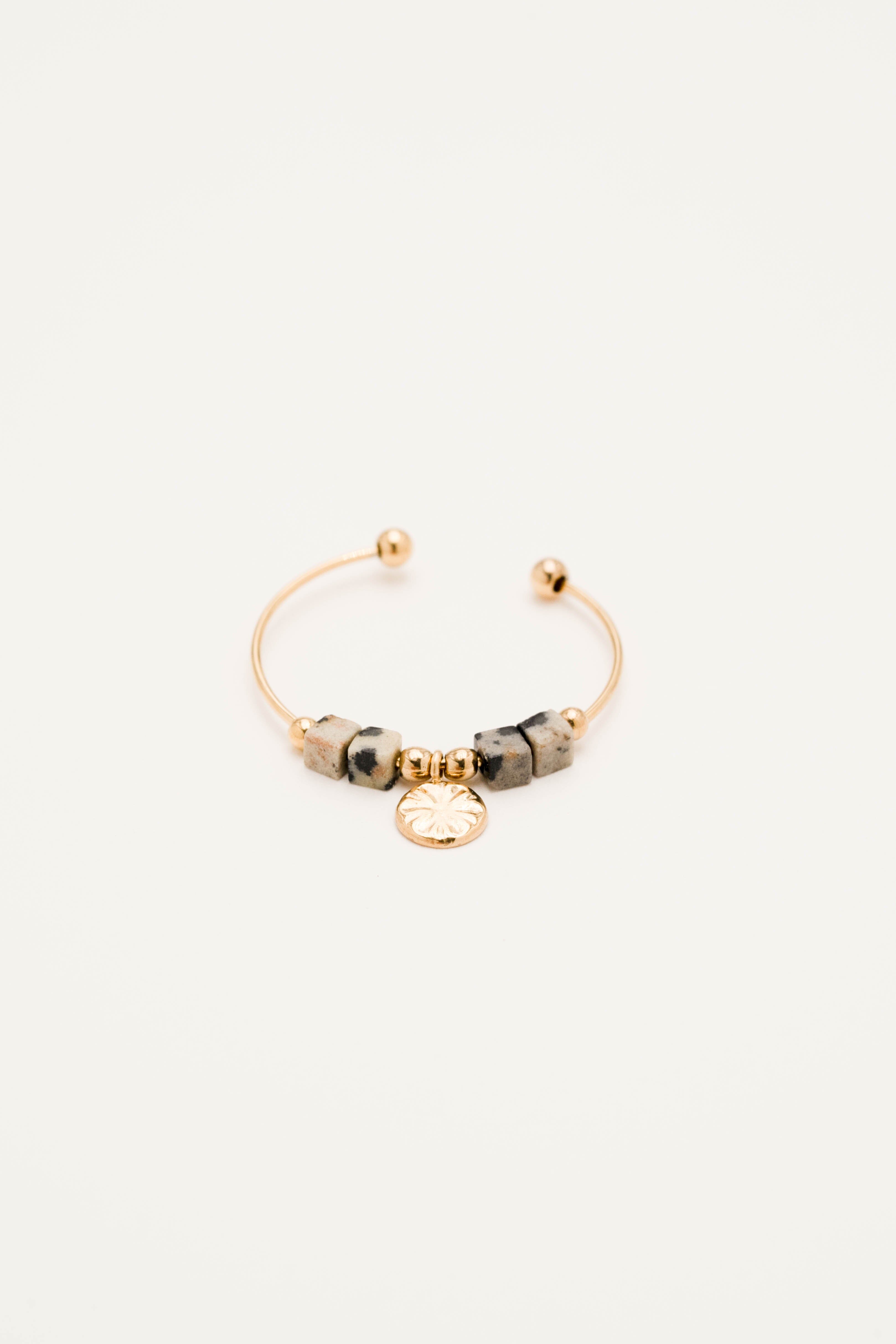 Bague Bohm Paris - Constance Bracelets Bohm Paris Jaspe Dalmatien 