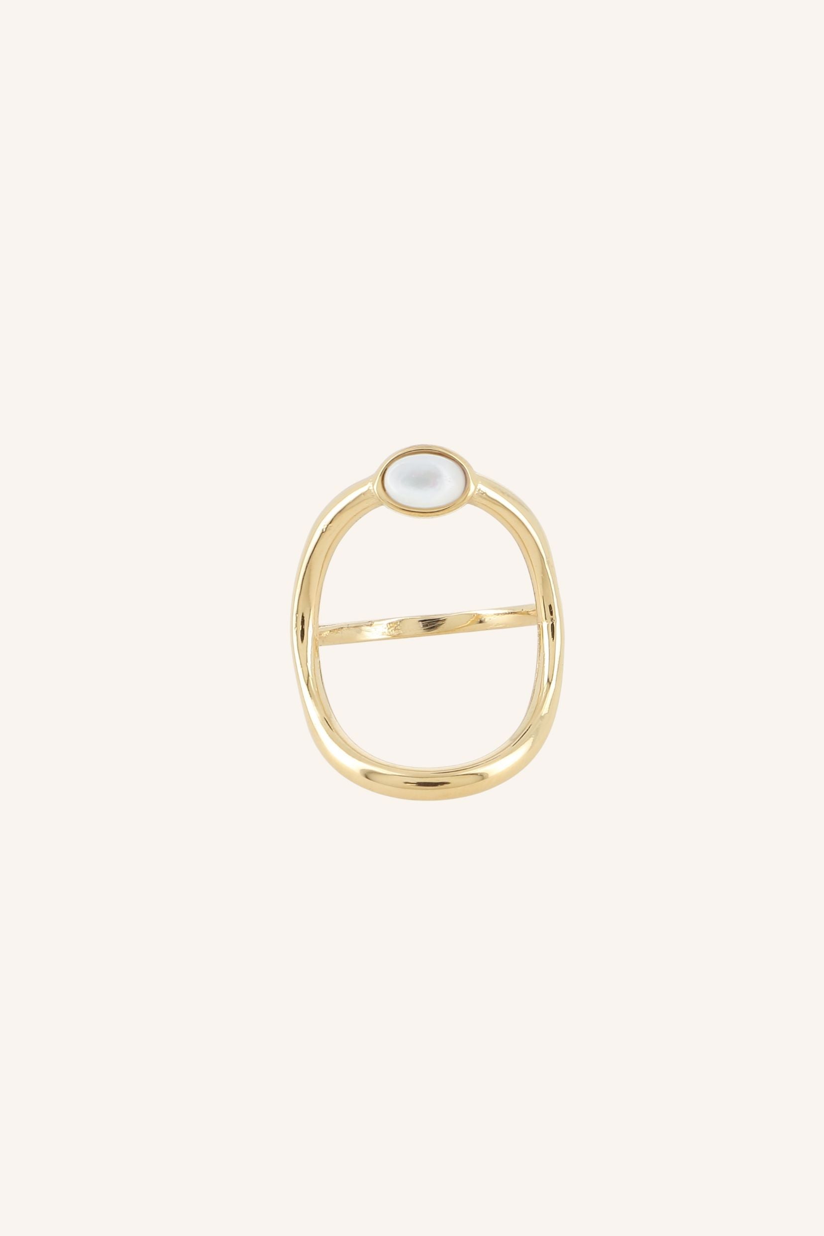 Bague Bohm Paris - Diania Bague Épaisses Bohm Paris Nacre Blanche 