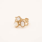 Bague Bohm Paris - Gaïa Bague Épaisses Bohm Paris Nacre Blanche 