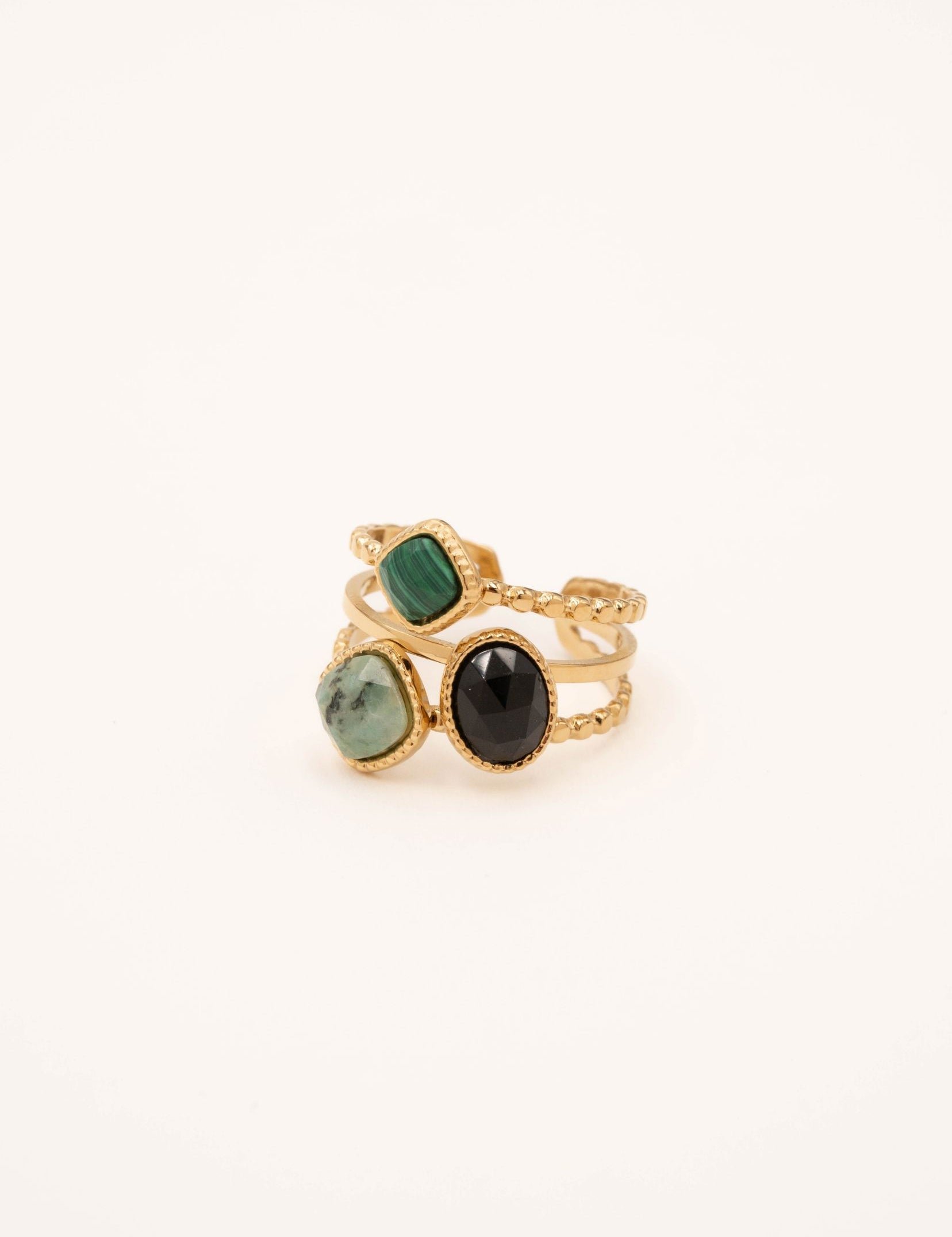 Bague Bohm Paris - Gaïa Bague Épaisses Bohm Paris Onyx 