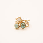 Bague Bohm Paris - Gaïa Bague Épaisses Bohm Paris Turquoise Africaine 
