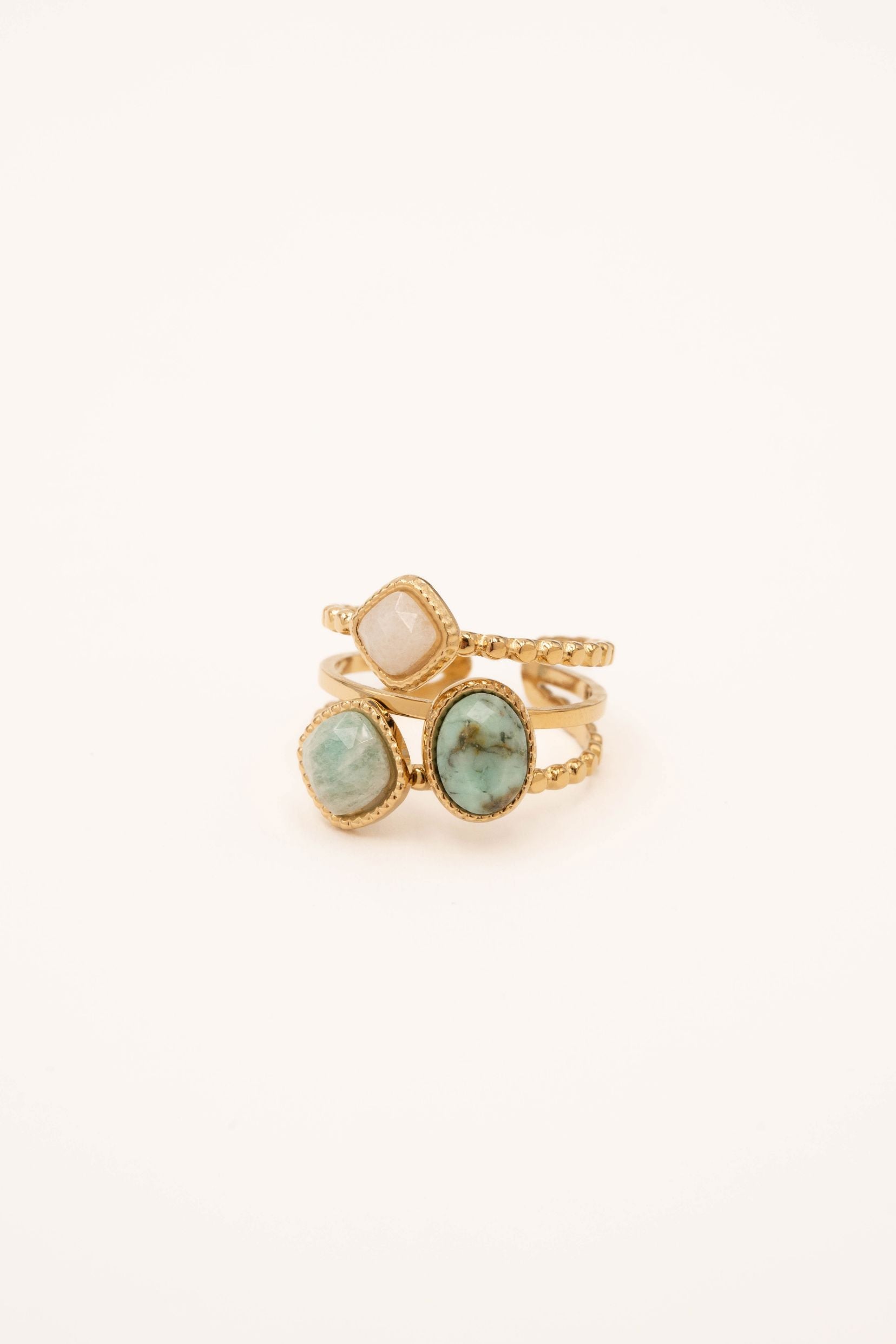 Bague Bohm Paris - Gaïa Bague Épaisses Bohm Paris Turquoise Africaine 