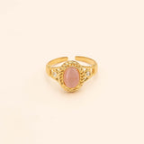 Bague Bohm Paris - Galina Bague Bohm Paris Rose oeil de chat 