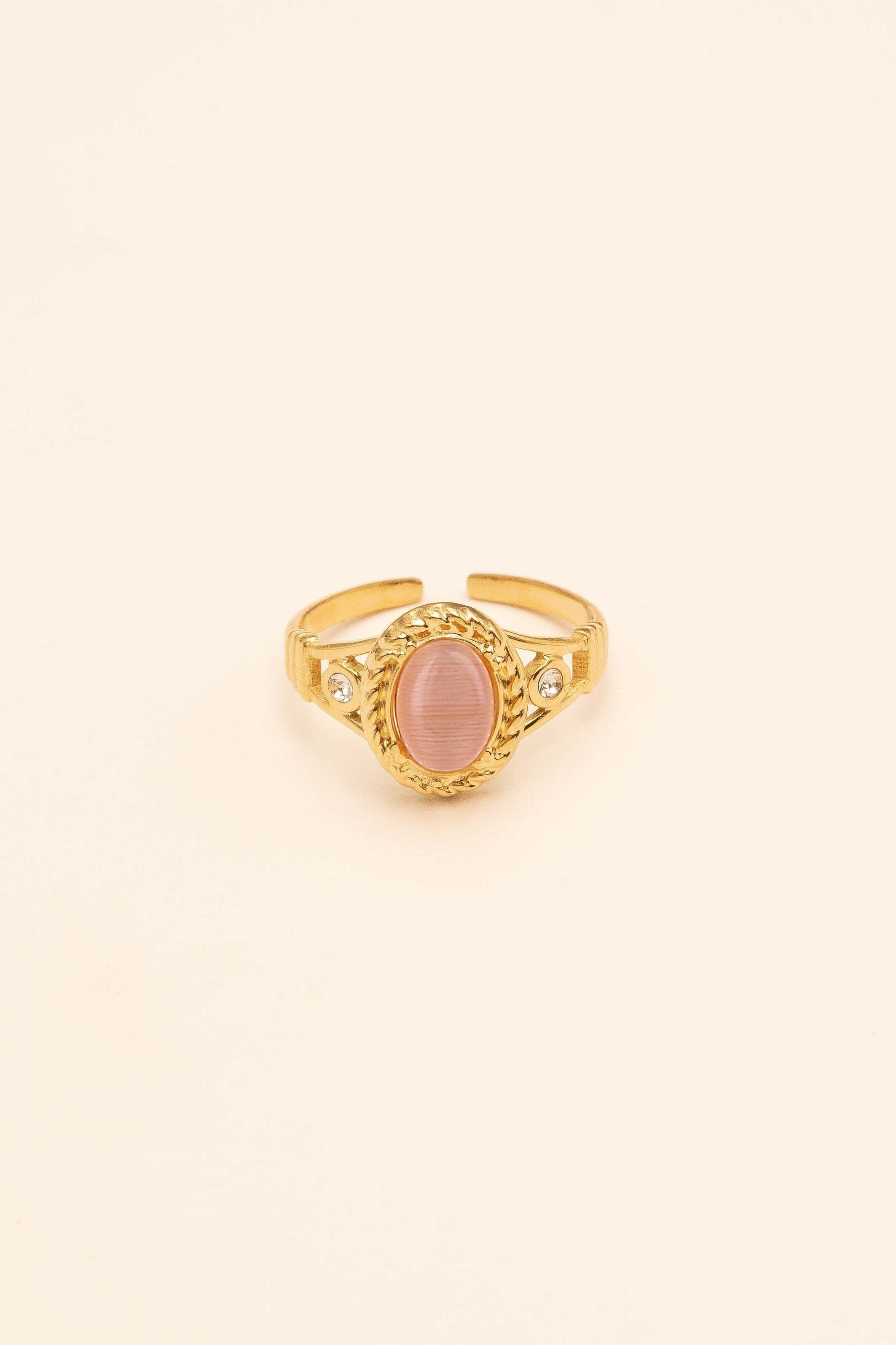 Bague Bohm Paris - Galina Bague Bohm Paris Rose oeil de chat 