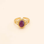 Bague Bohm Paris - Galina Bague Bohm Paris Violet oeil de chat 