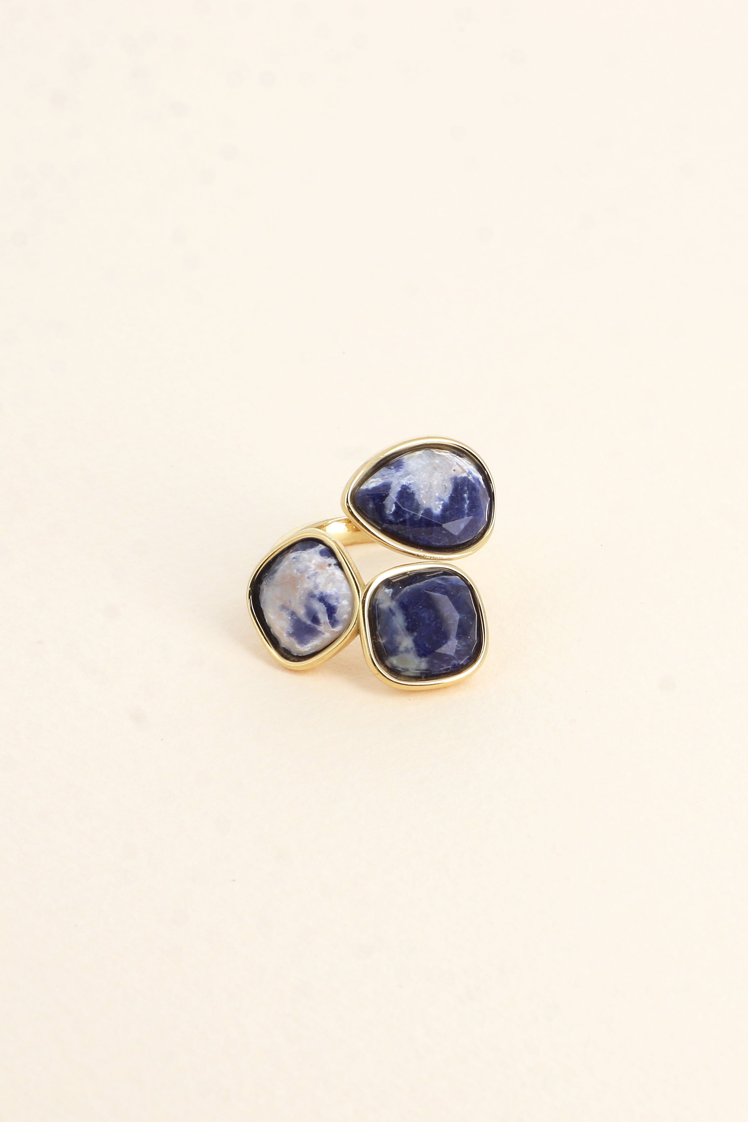 Bague Bohm Paris - Idrissa Bagues Bohm Paris Agate Bleue 