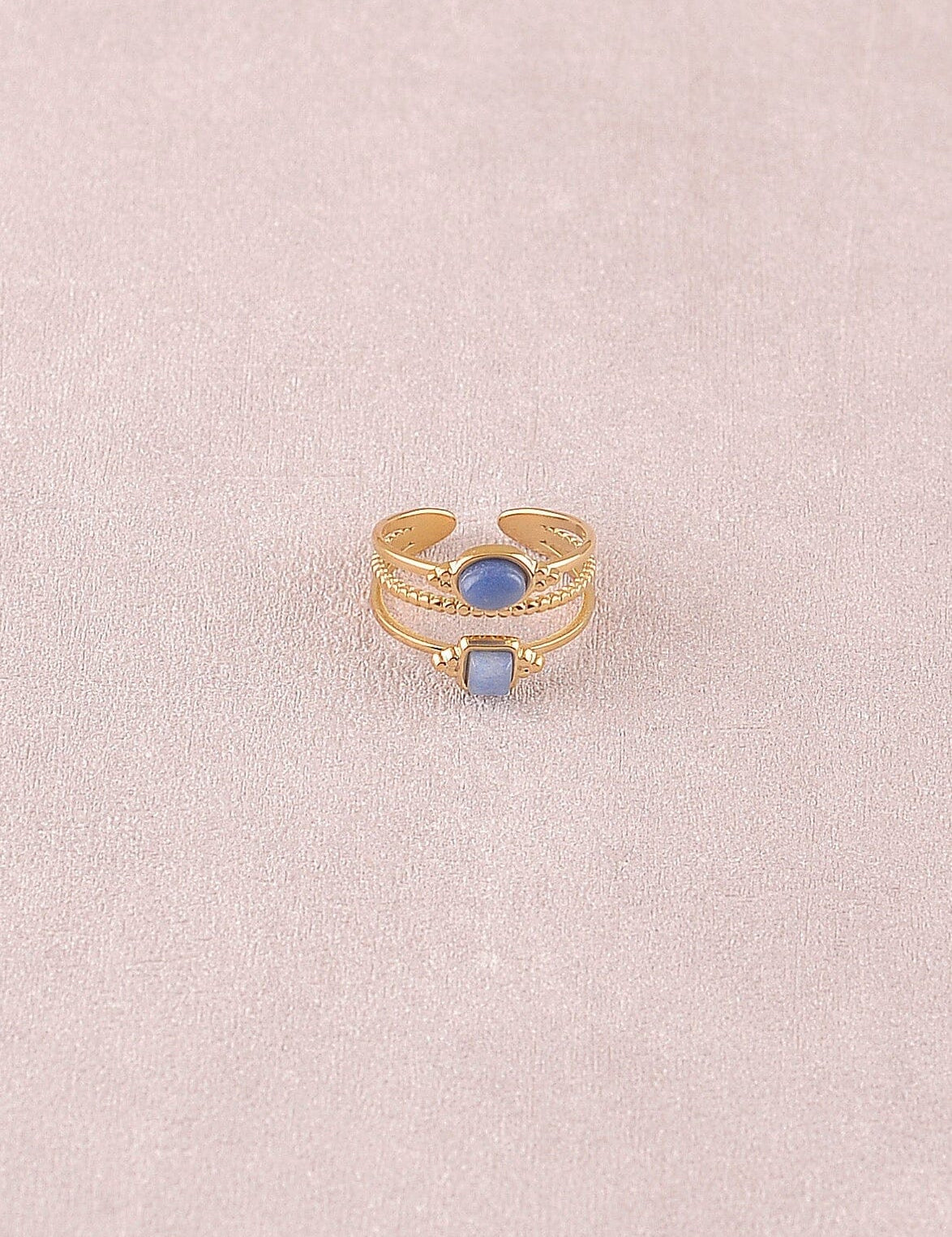 Bague bohm paris - Lunatéssa Bagues Bohm Paris Aventurine bleue 