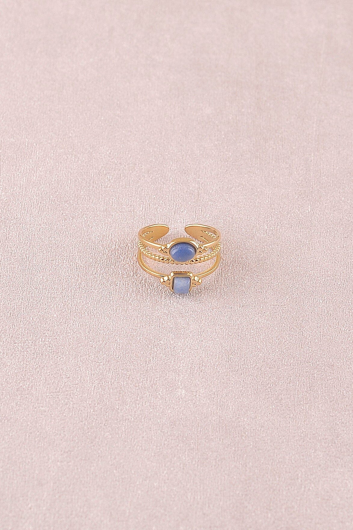 Bague bohm paris - Lunatéssa Bagues Bohm Paris Aventurine bleue 