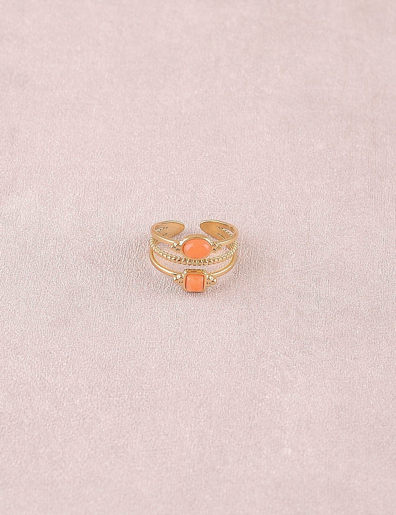 Bague bohm paris - Lunatéssa Bagues Bohm Paris Aventurine orange 