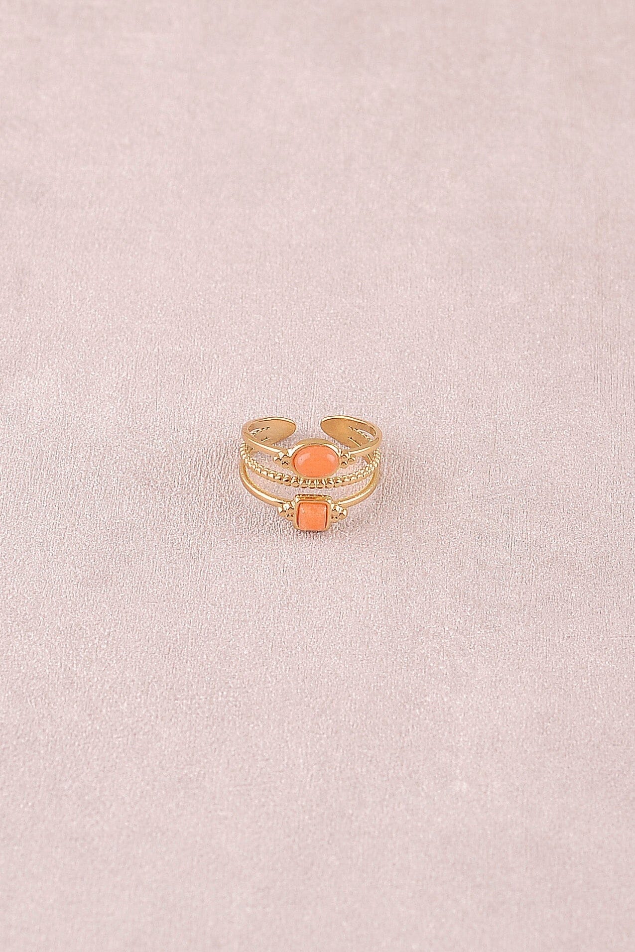 Bague bohm paris - Lunatéssa Bagues Bohm Paris Aventurine orange 