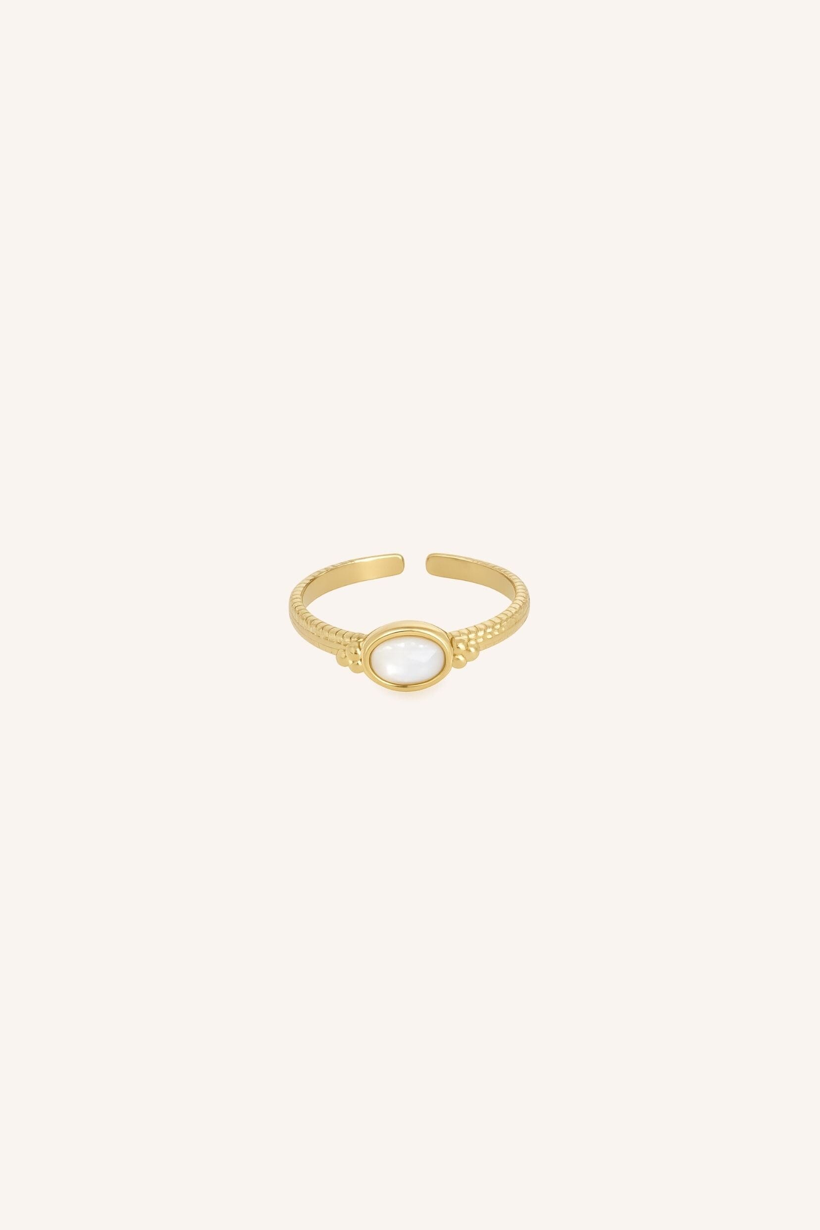 Bague Bohm Paris - Naelia Bagues Fines Bohm Paris Nacre blanche 