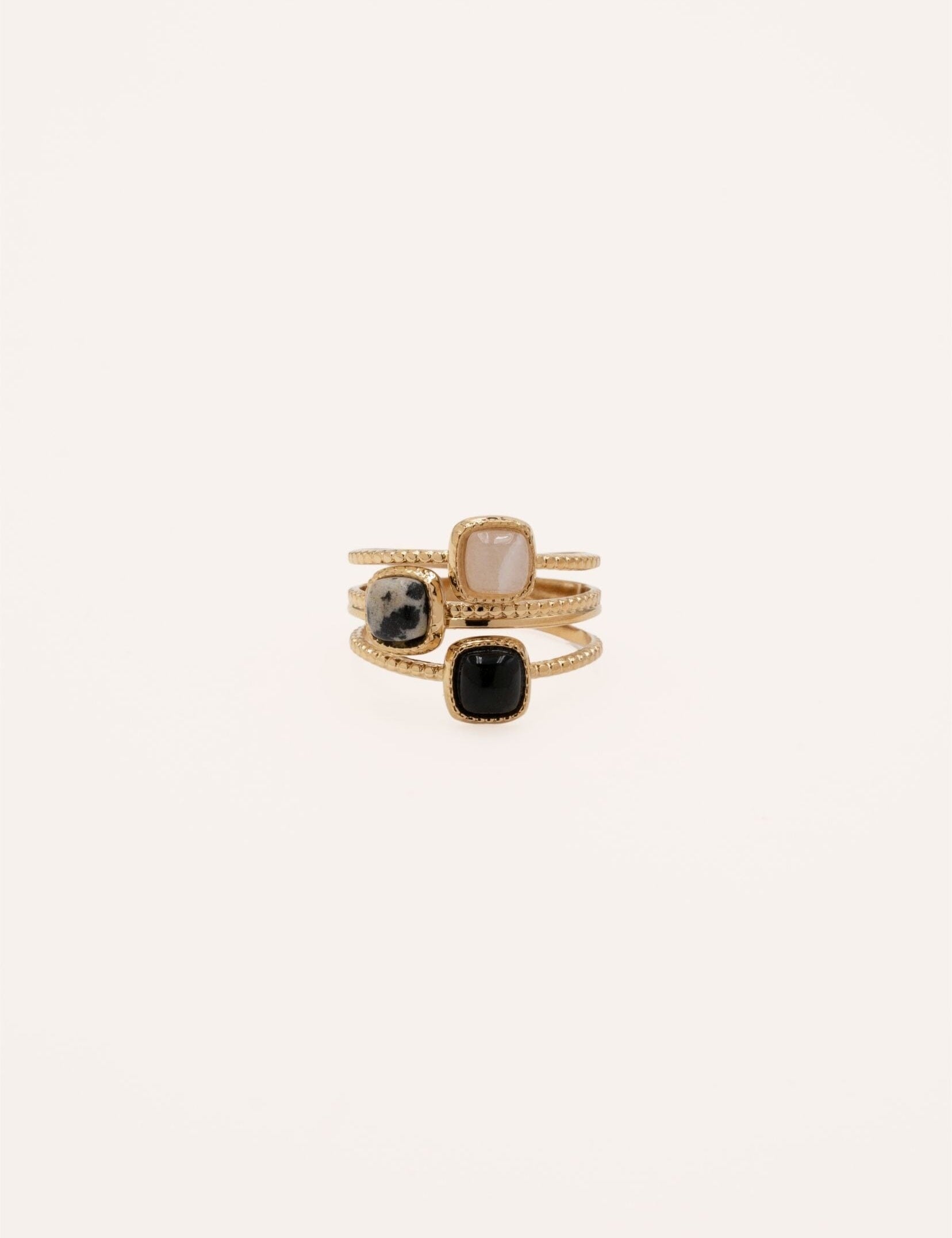 Bague Bohm Paris - Ondeline Bagues Épaisses Bohm Paris Onyx noir 