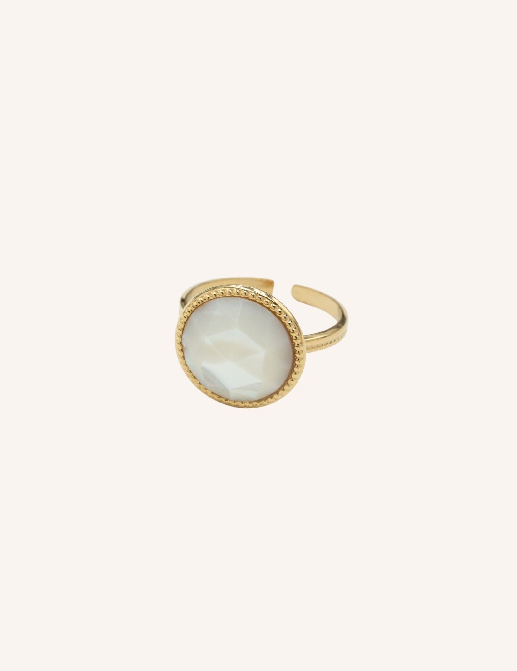 Bague Bohm Paris - Opaline Bagues Fines Bohm Paris Nacre blanche 
