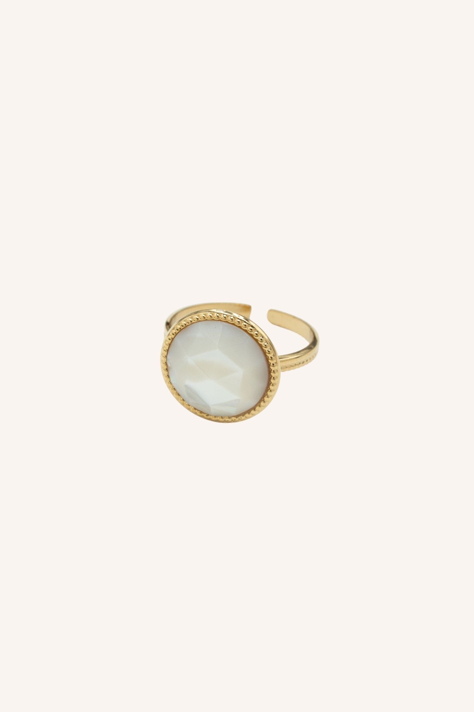 Bague Bohm Paris - Opaline Bagues Fines Bohm Paris Nacre blanche 