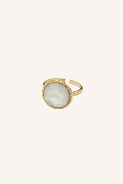 Bague Bohm Paris - Opaline Bagues Fines Bohm Paris Nacre blanche 