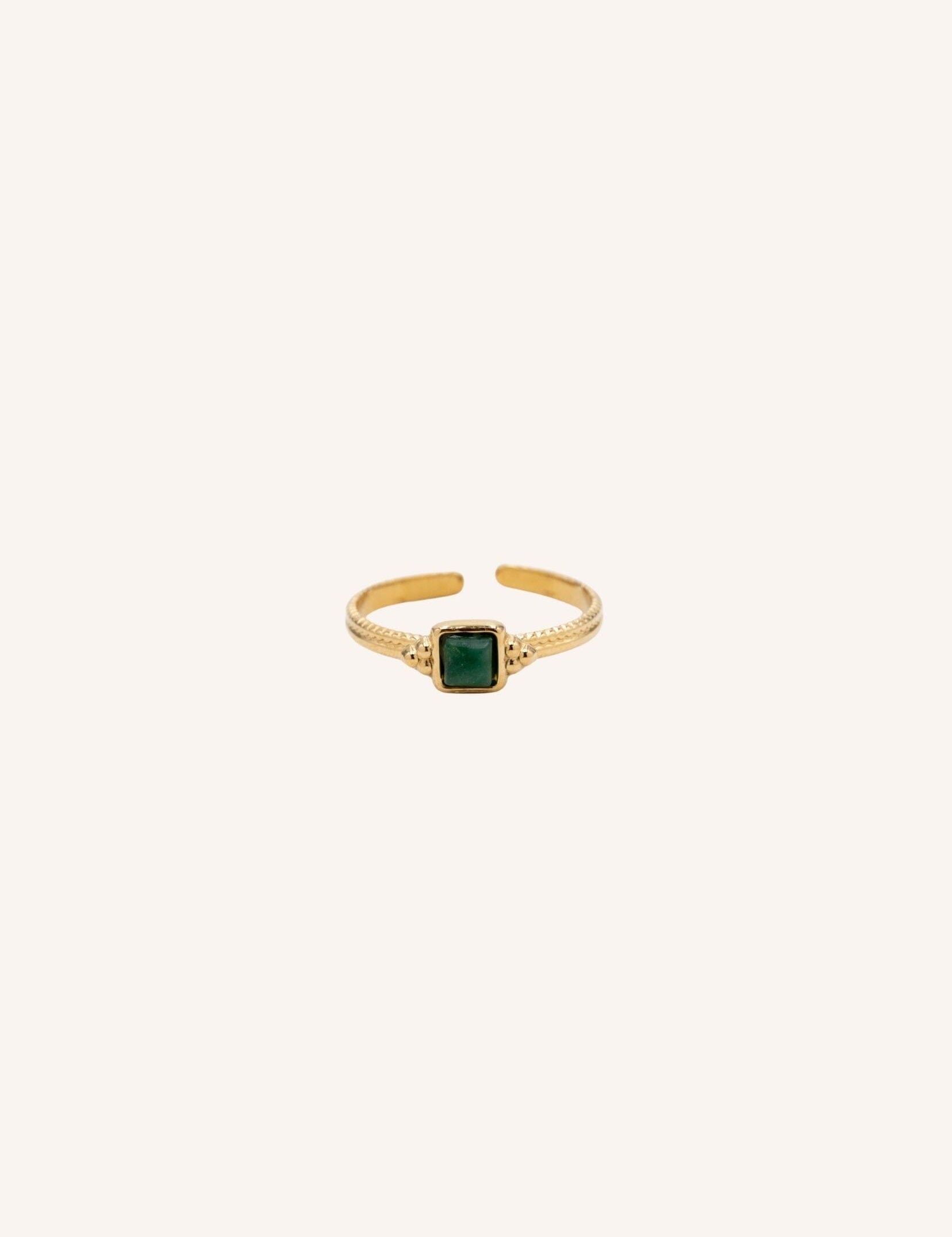 Bague Bohm Paris - Orlya Bagues Fines Bohm Paris Jaspe verte 