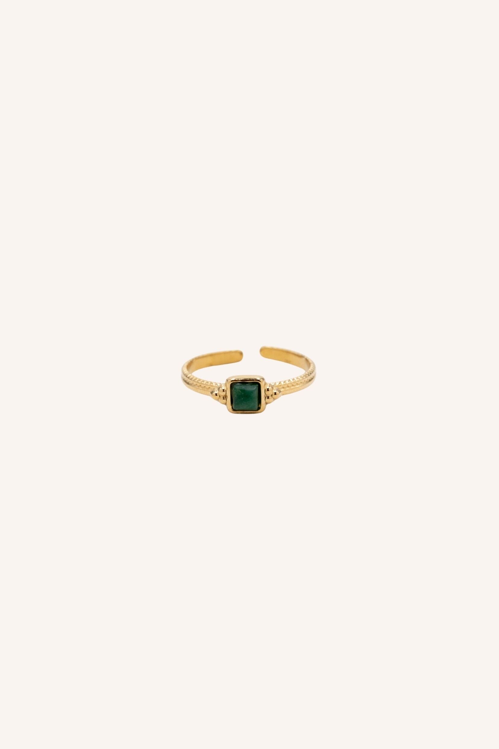 Bague Bohm Paris - Orlya Bagues Fines Bohm Paris Jaspe verte 