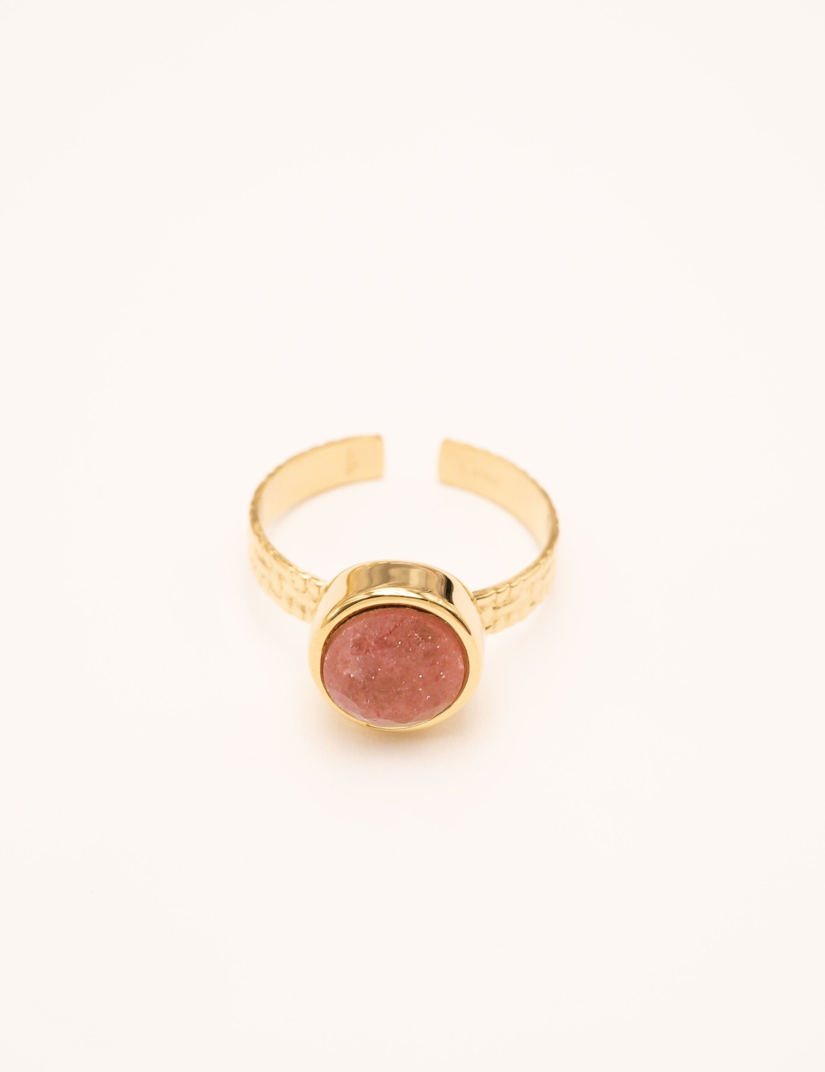 Bague Bohm Paris - Rosine Bague Bohm Paris Quartz fraise 