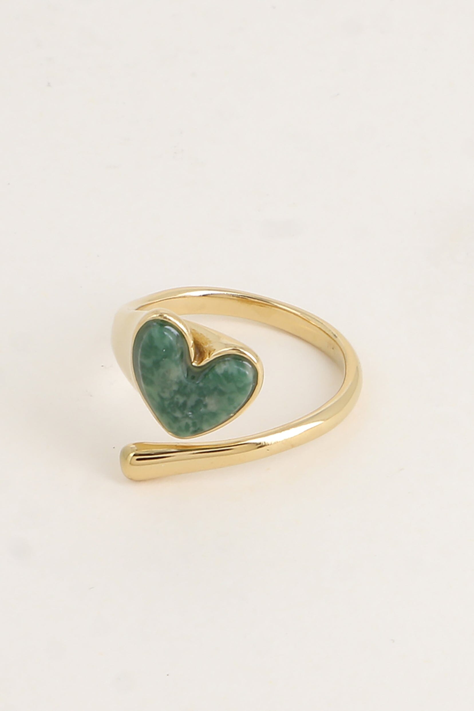 Bague Bohm Paris - Velya Bagues Épaisses Bohm Paris Jaspe Vert 