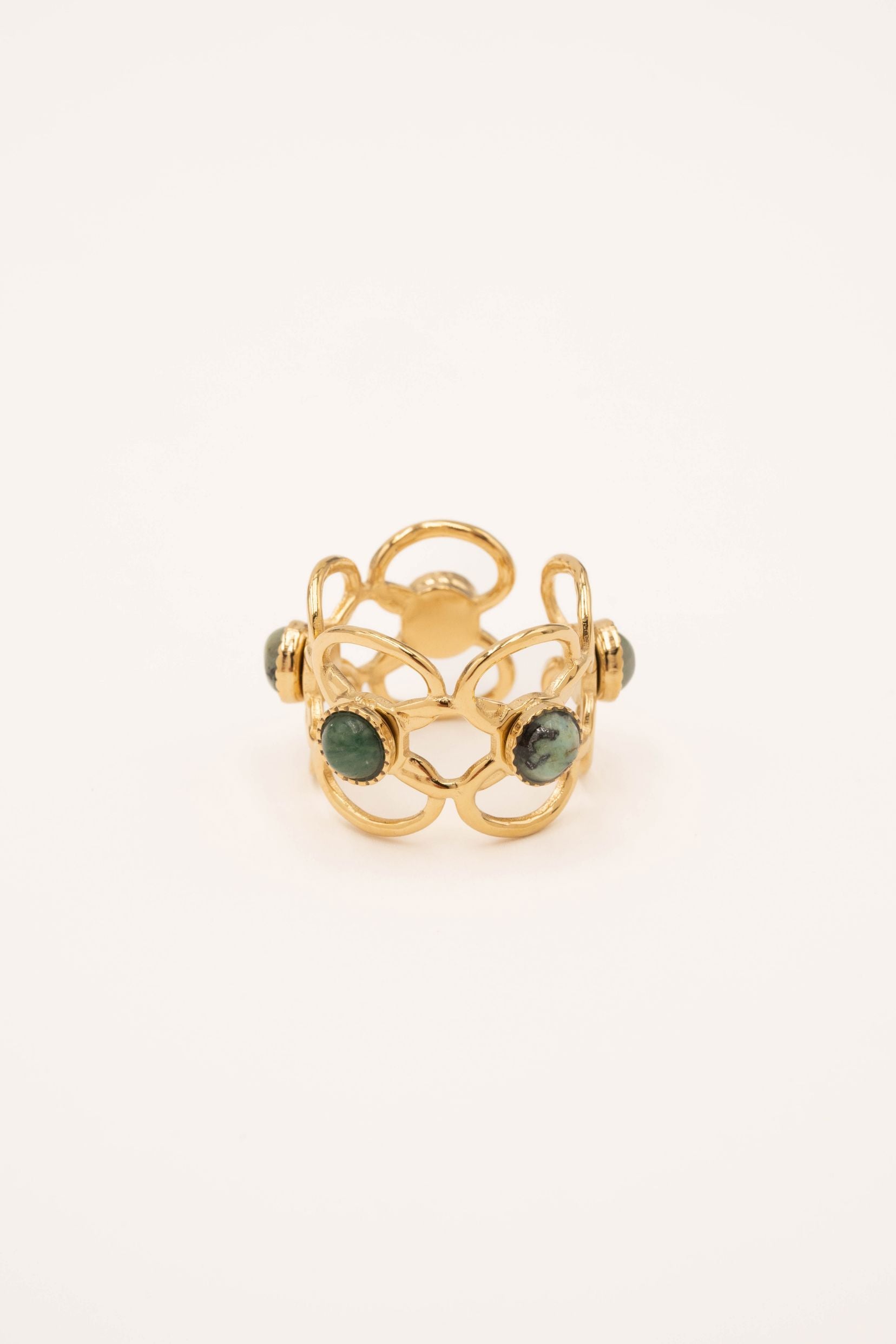 Bague Bohm Paris - Zinia Bague Épaisses Bohm Paris Turquoise Africaine 