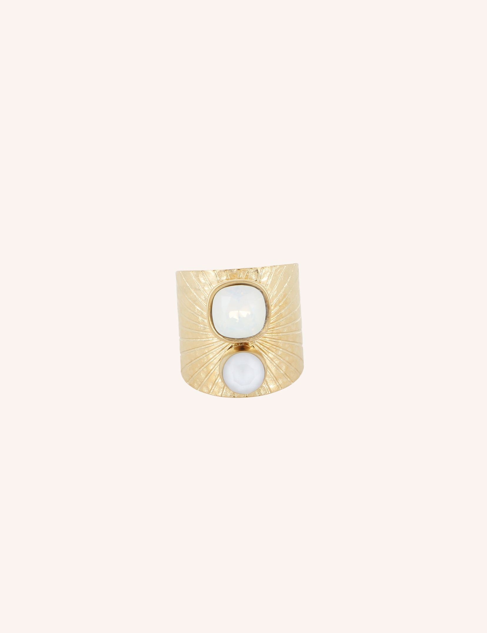 Bagues Bohm Paris - Aanya Bague Épaisses Bohm Paris Blanc opal 