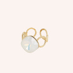 Bagues Bohm Paris - Dasia Bague Épaisses Bohm Paris Blanc opal 
